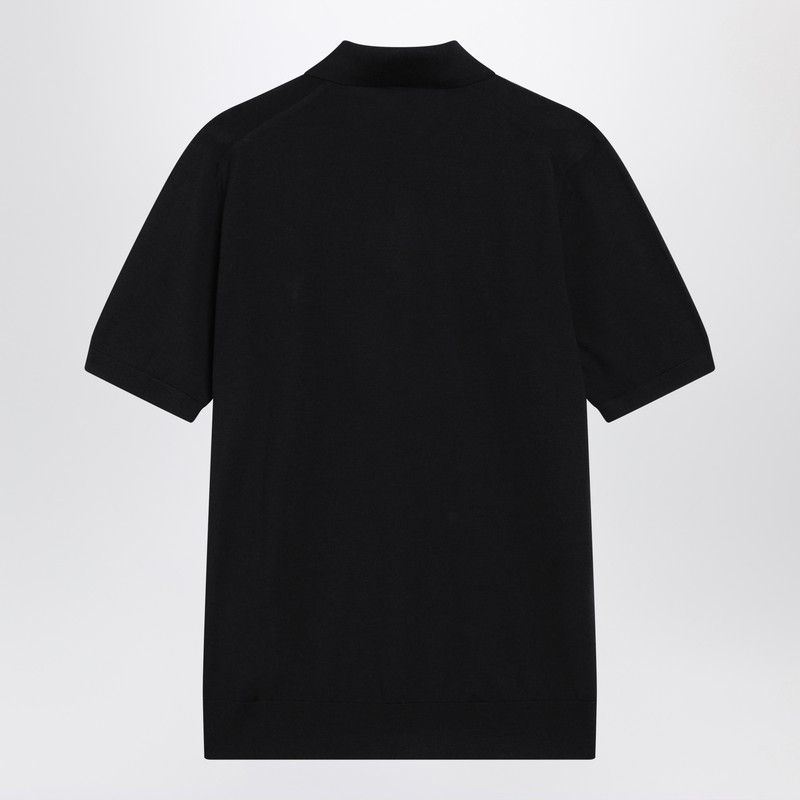 Prada Prada Blue Polo Shirt In Combed Wool Size US XXL / EU 58 / 5 - 2 Thumbnail