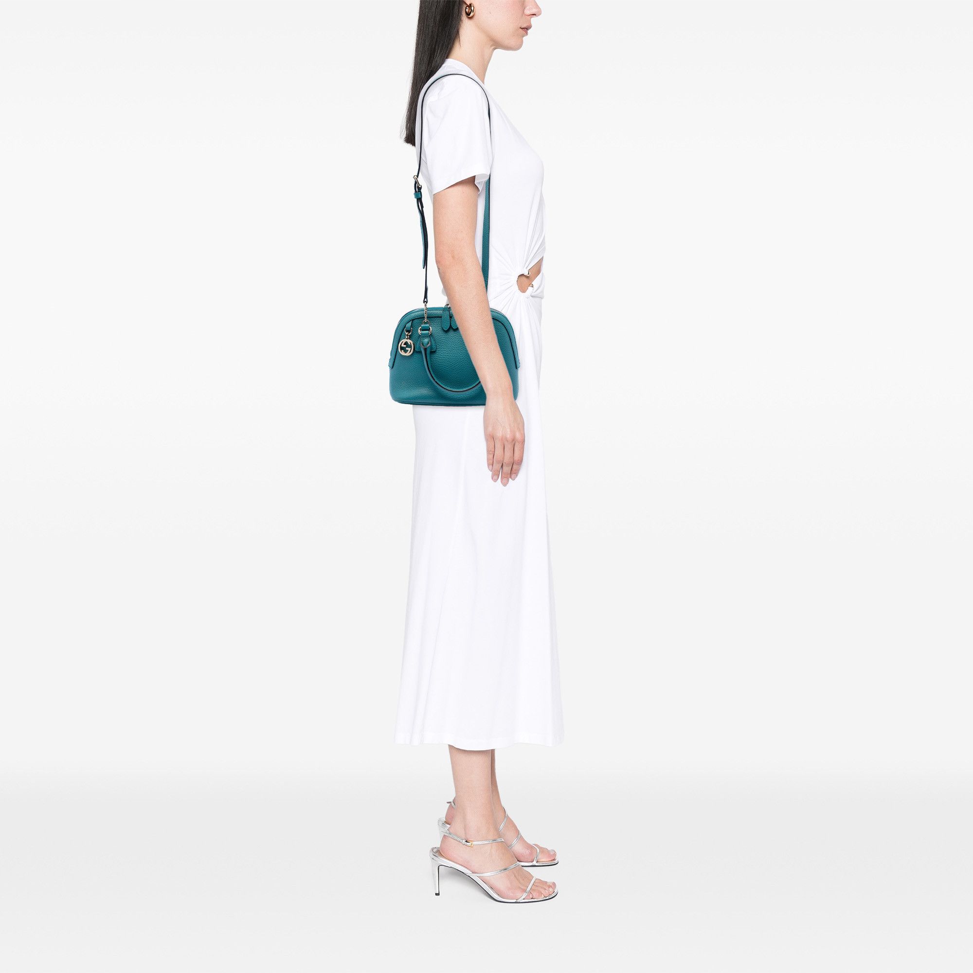 Gucci Gucci Small Dollar Calfskin GG Charm Dome Satchel Size ONE SIZE - 7 Thumbnail