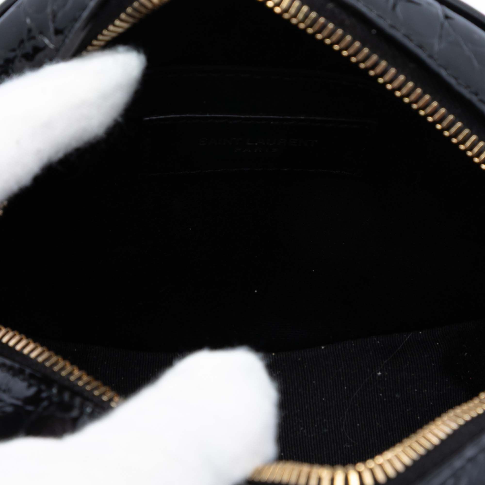 Yves Saint Laurent Yves Saint Laurent Croc Embossed Patent Round Vinyle Camera Bag Size ONE SIZE - 4 Thumbnail
