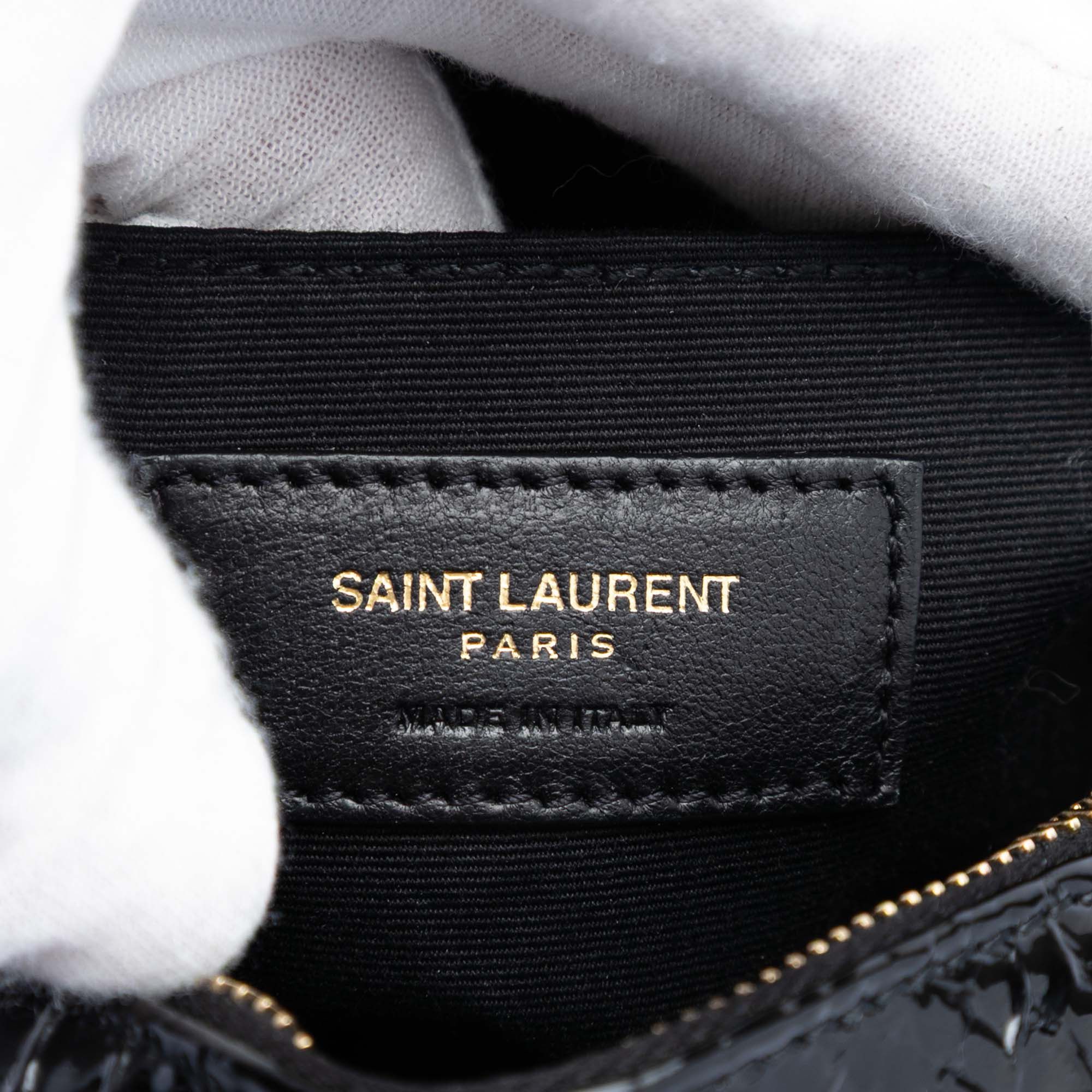Yves Saint Laurent Yves Saint Laurent Croc Embossed Patent Round Vinyle Camera Bag Size ONE SIZE - 5 Thumbnail