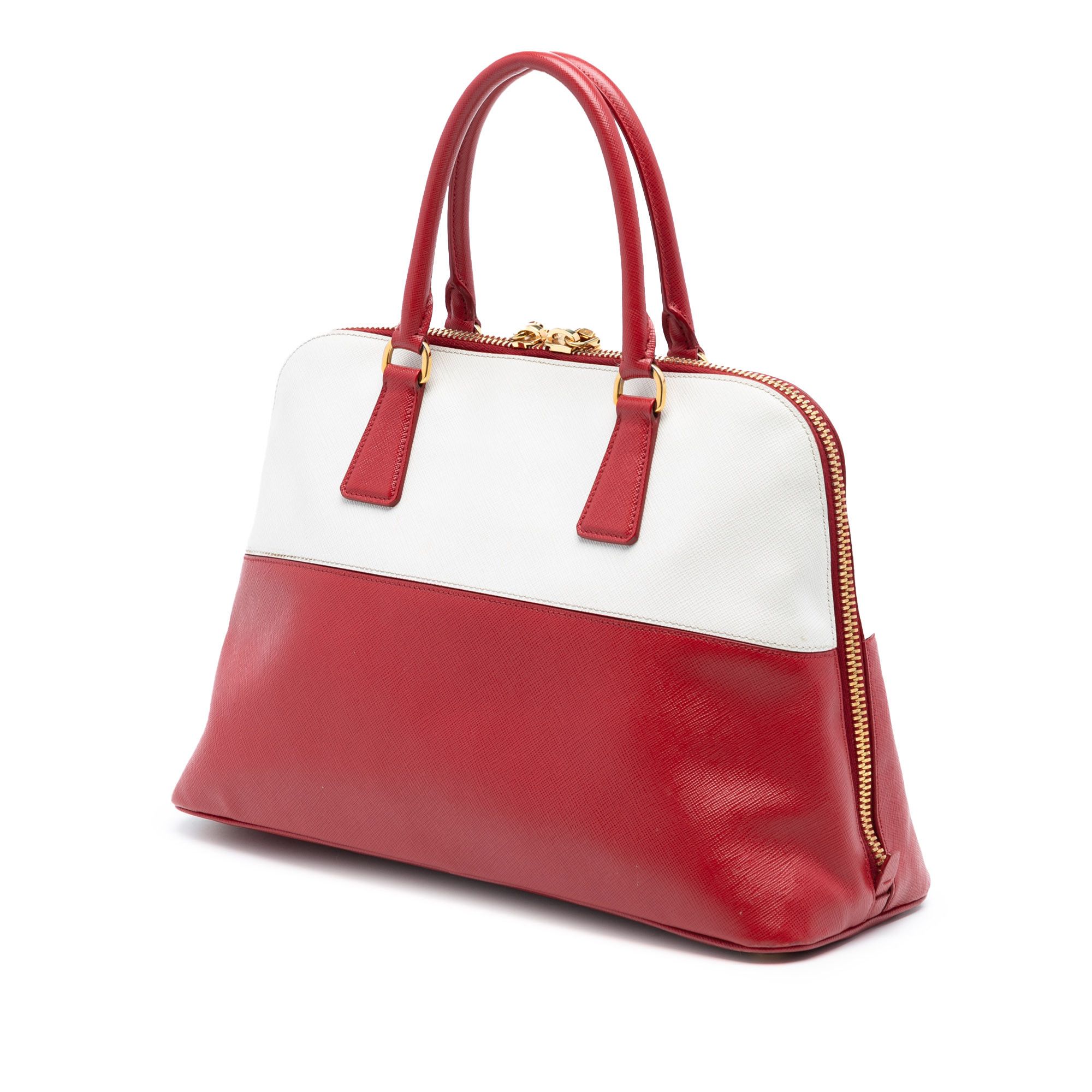 Prada Prada Medium Bicolor Saffiano Lux Promenade Satchel Size ONE SIZE - 2 Thumbnail