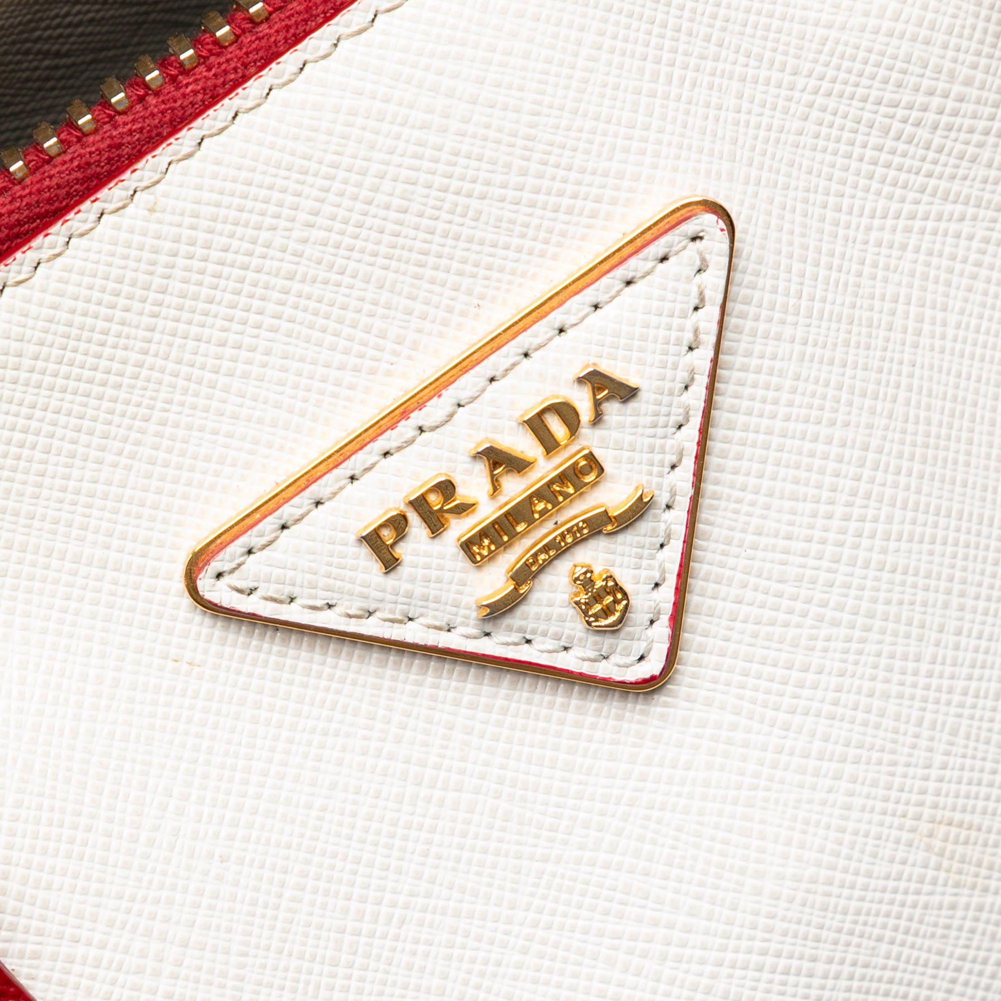 Prada Prada Medium Bicolor Saffiano Lux Promenade Satchel Size ONE SIZE - 5 Thumbnail