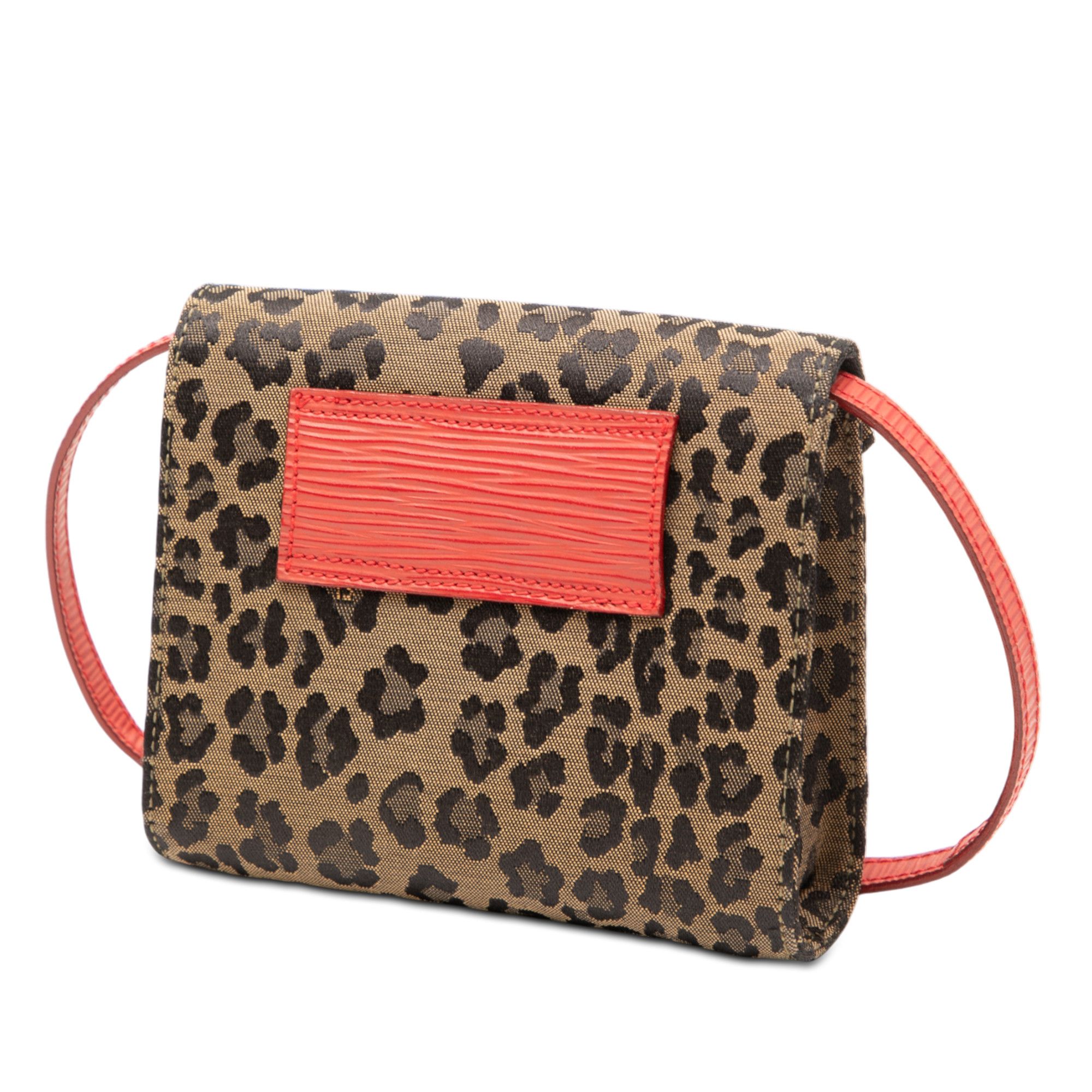 Fendi Fendi Mini Leopard Print Canvas Flap Crossbody Size ONE SIZE - 2 Thumbnail