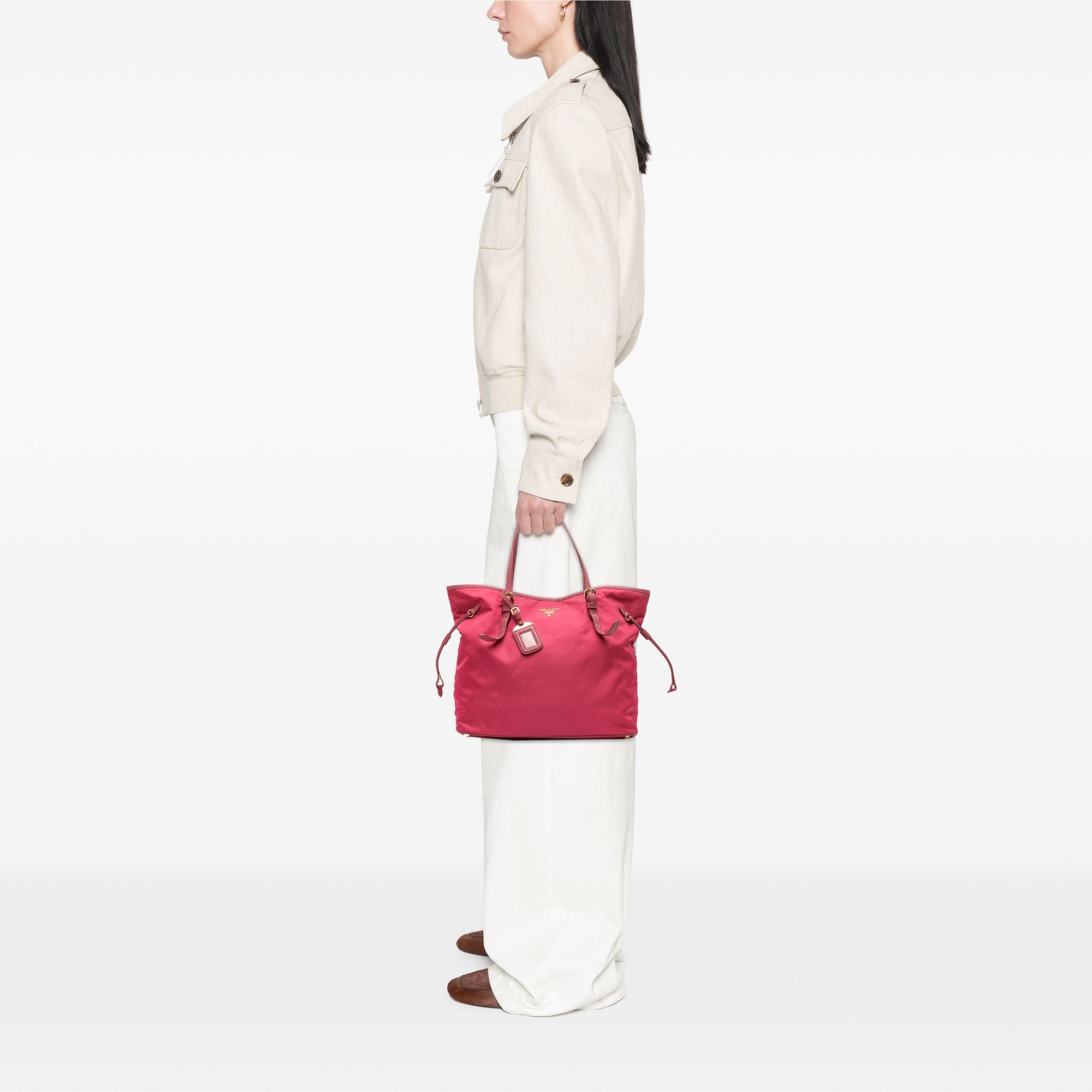 Prada Prada Saffiano Trimmed Tessuto Tote Size ONE SIZE - 11 Thumbnail