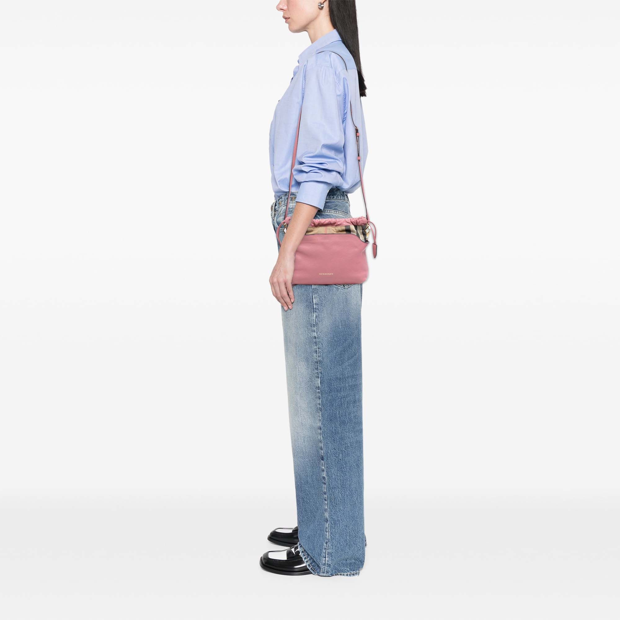 Burberry Burberry House Check Canvas and Calfskin Little Crush Crossbody Size ONE SIZE - 8 Thumbnail