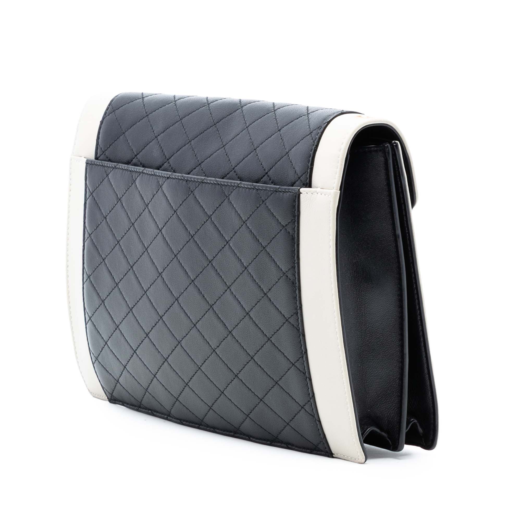 Yves Saint Laurent Yves Saint Laurent Bicolor Quilted Lambskin Gaby Crossbody Size ONE SIZE - 2 Thumbnail