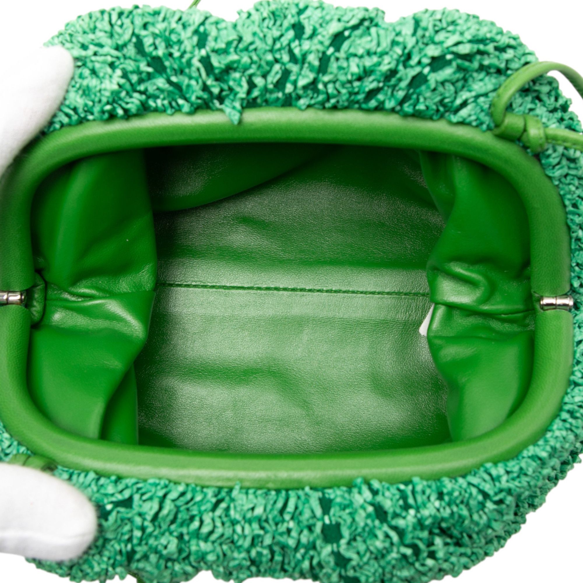 Bottega Veneta Bottega Veneta Boucle Raffia The Mini Pouch Crossbody Size ONE SIZE - 4 Thumbnail