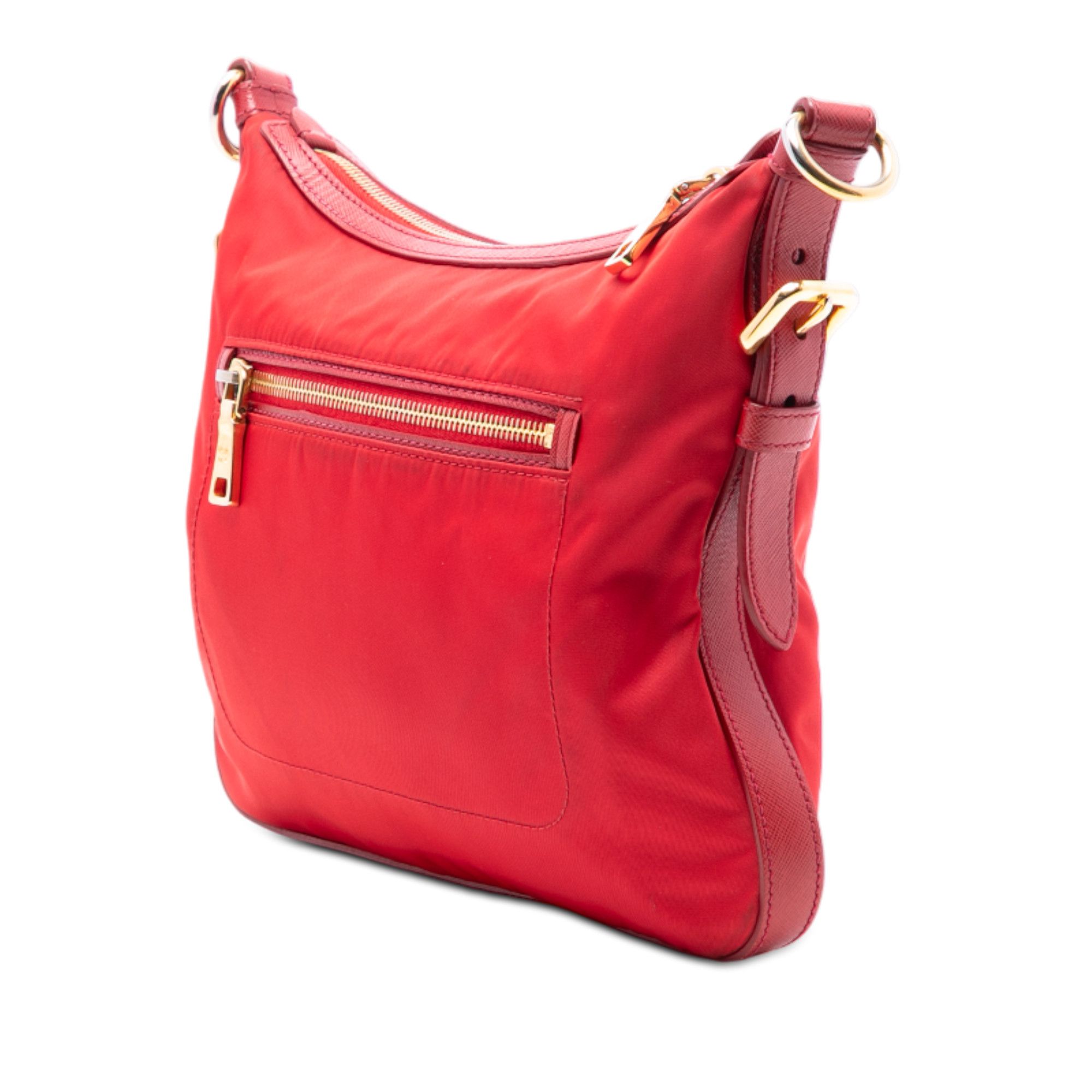 Prada Prada Saffiano Trimmed Tessuto Zip Top Crossbody Size ONE SIZE - 2 Thumbnail