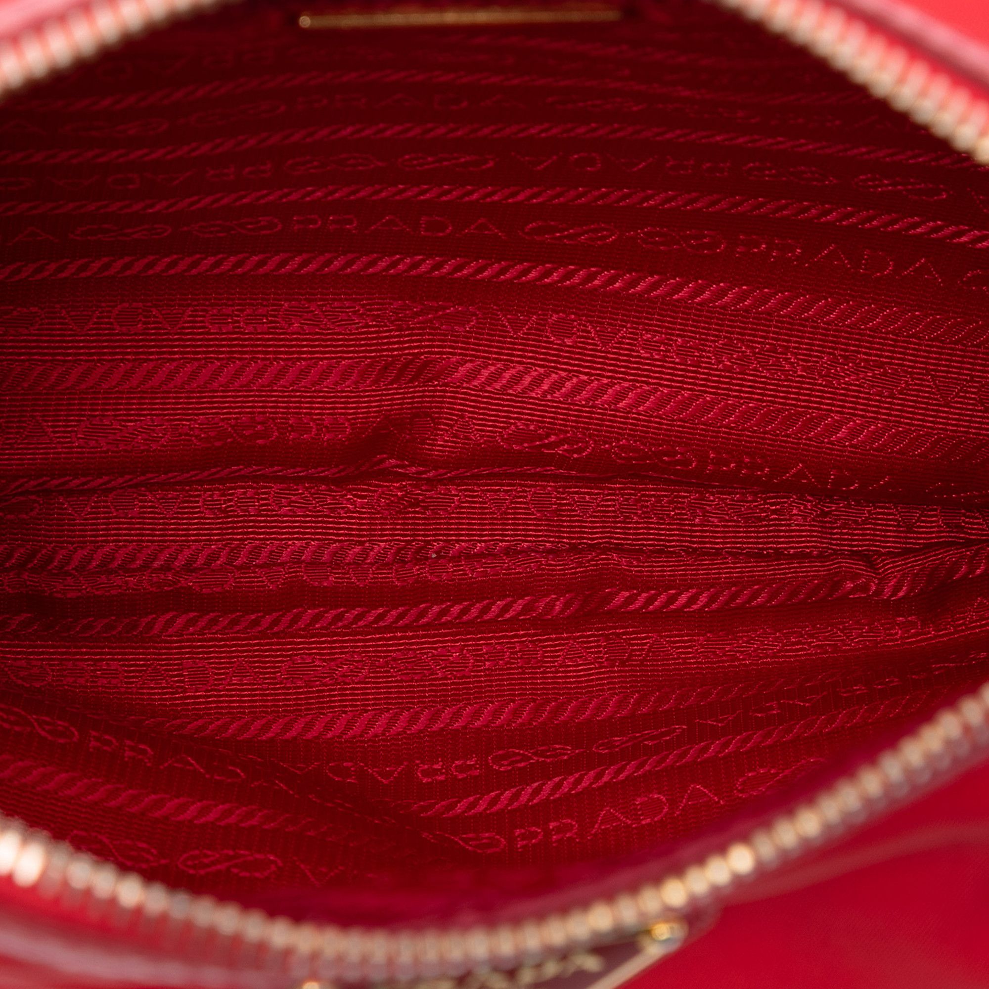 Prada Prada Saffiano Trimmed Tessuto Zip Top Crossbody Size ONE SIZE - 4 Thumbnail