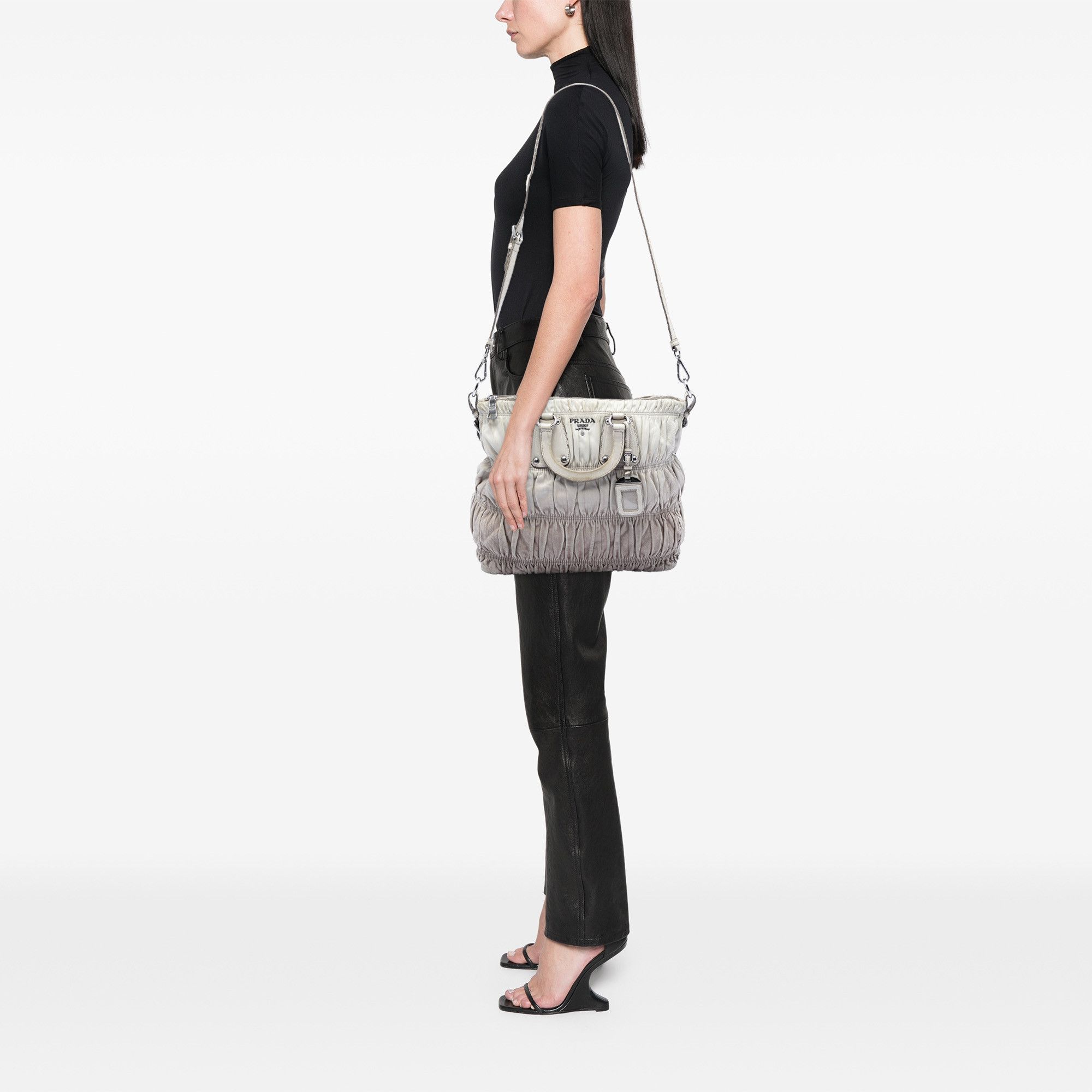 Prada Prada Nappa Gaufre Ombre Satchel Size ONE SIZE - 6 Thumbnail