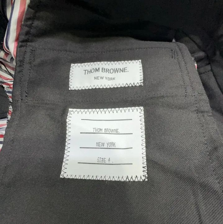 Thom Browne Thom Browne Sleek Wool Stripe Fitted Casual Pants Size US 30 / EU 46 - 4 Thumbnail