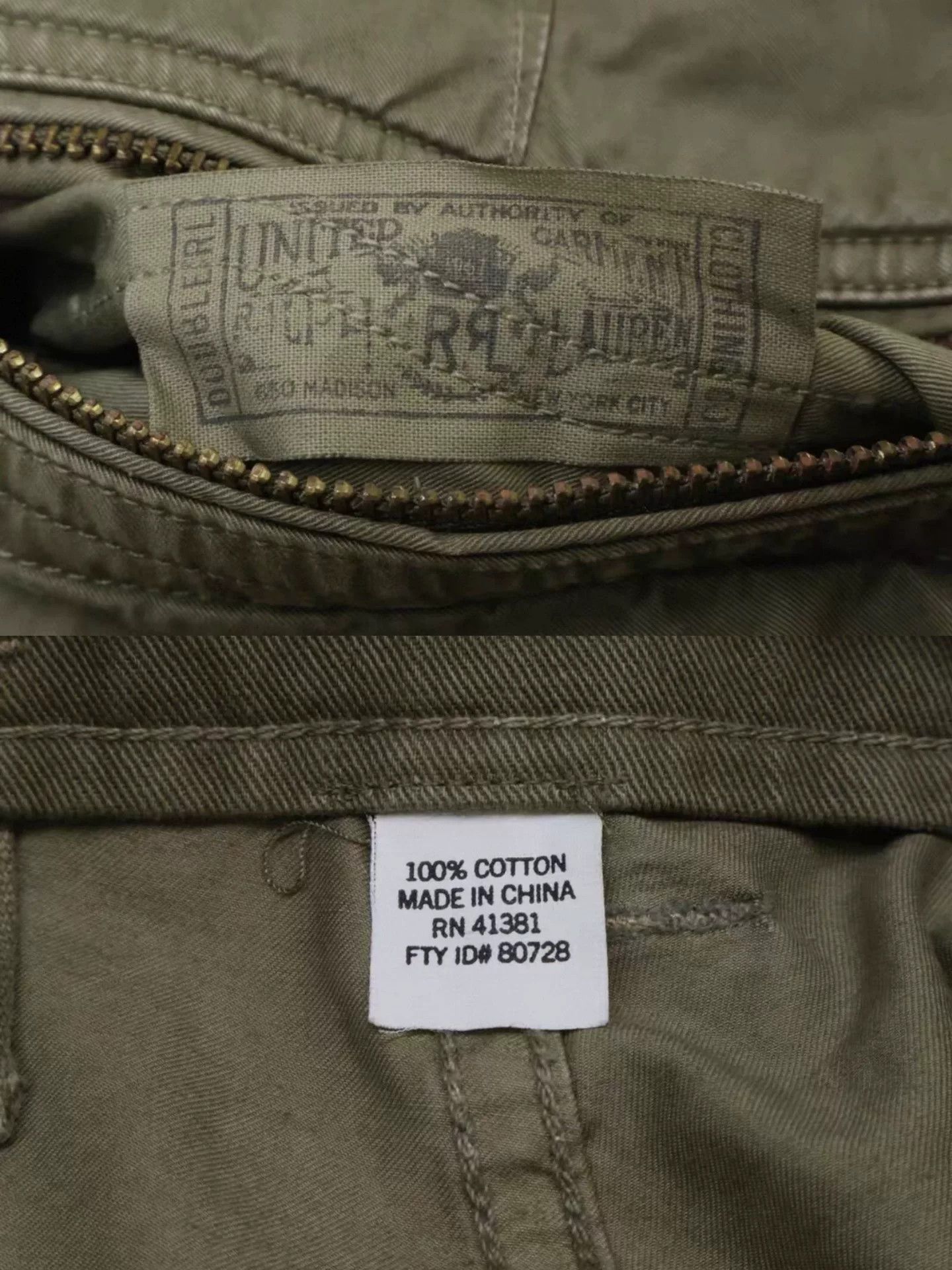 RRL Ralph Lauren 2010 Double RL Military Paratrooper Cargo Pants Size US 32 / EU 48 - 6 Thumbnail
