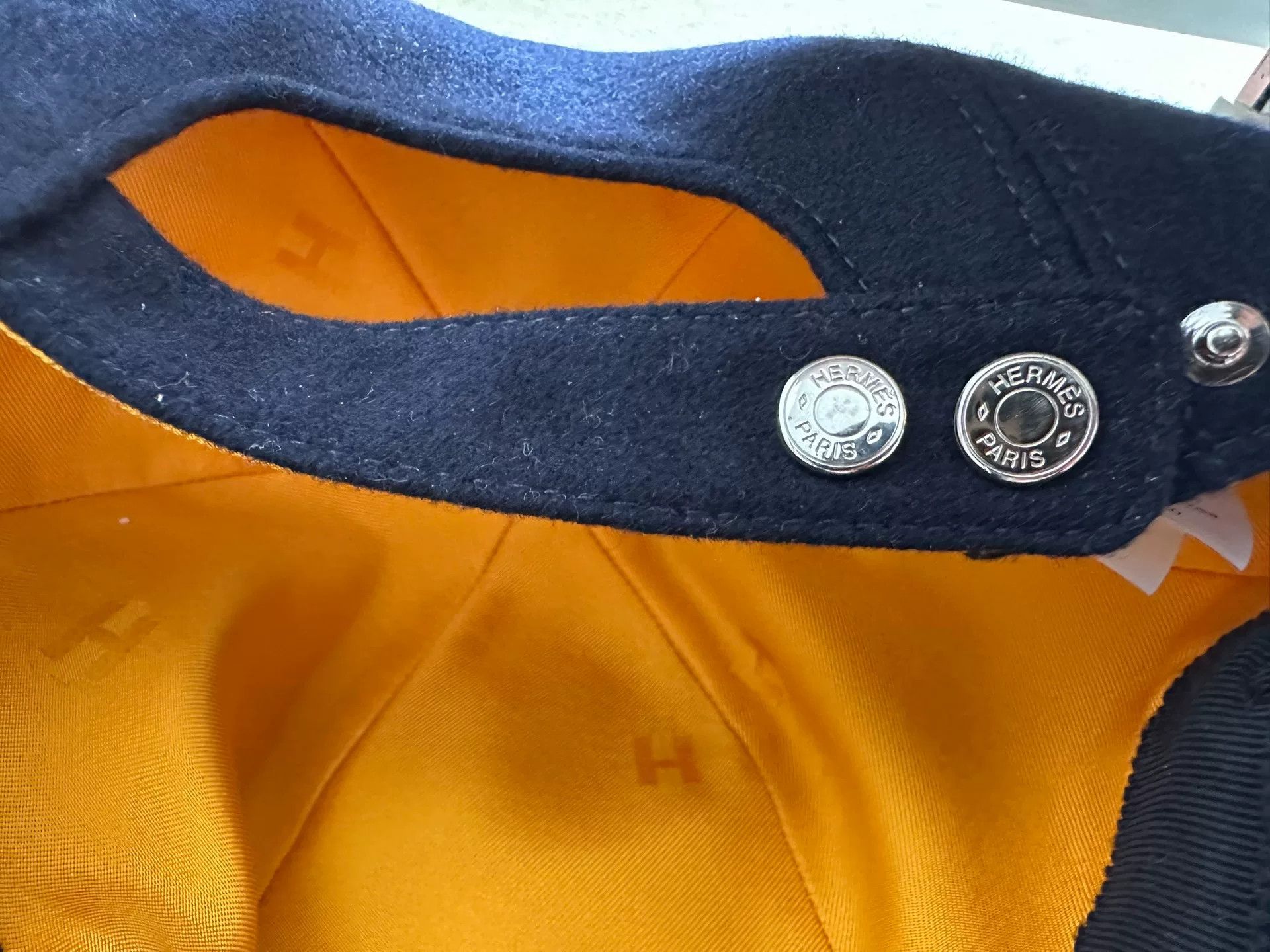 Hermes hermes cashmere baseball cap in dark blue Size ONE SIZE - 6 Thumbnail
