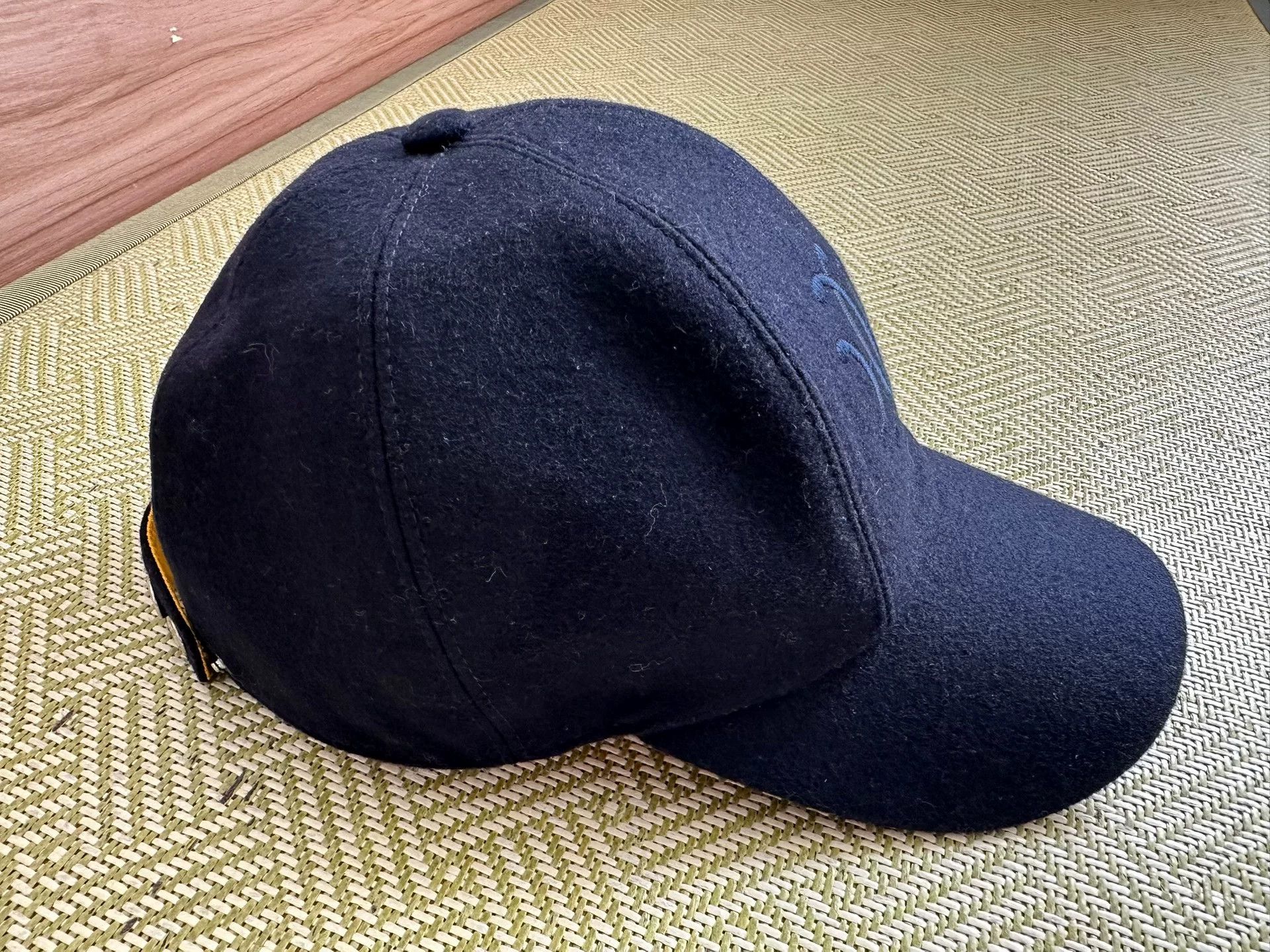 Hermes hermes cashmere baseball cap in dark blue Size ONE SIZE - 2 Thumbnail