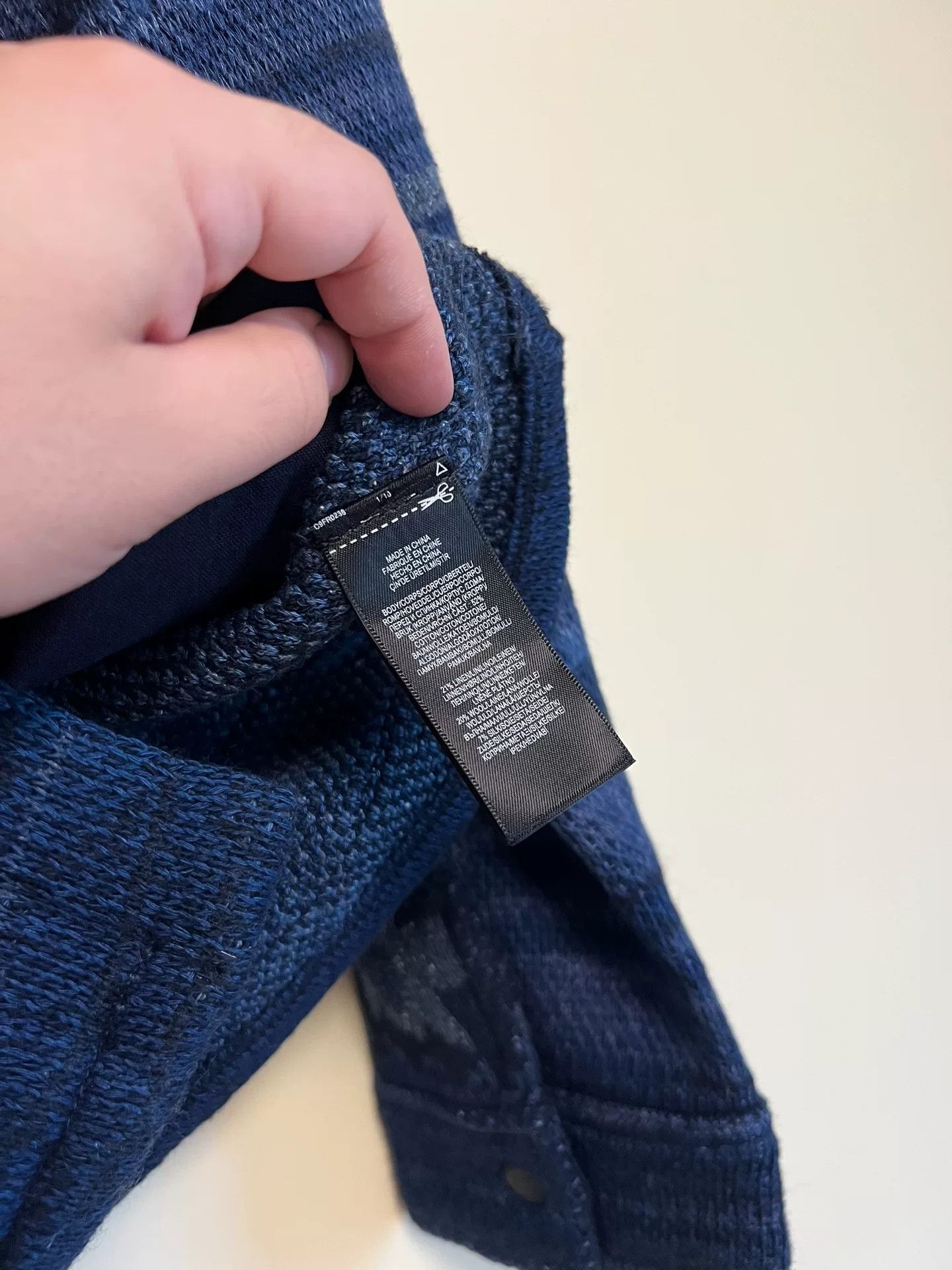RRL Ralph Lauren RRL Blue Dyed Knit Jacket Size US M / EU 48-50 / 2 - 7 Thumbnail