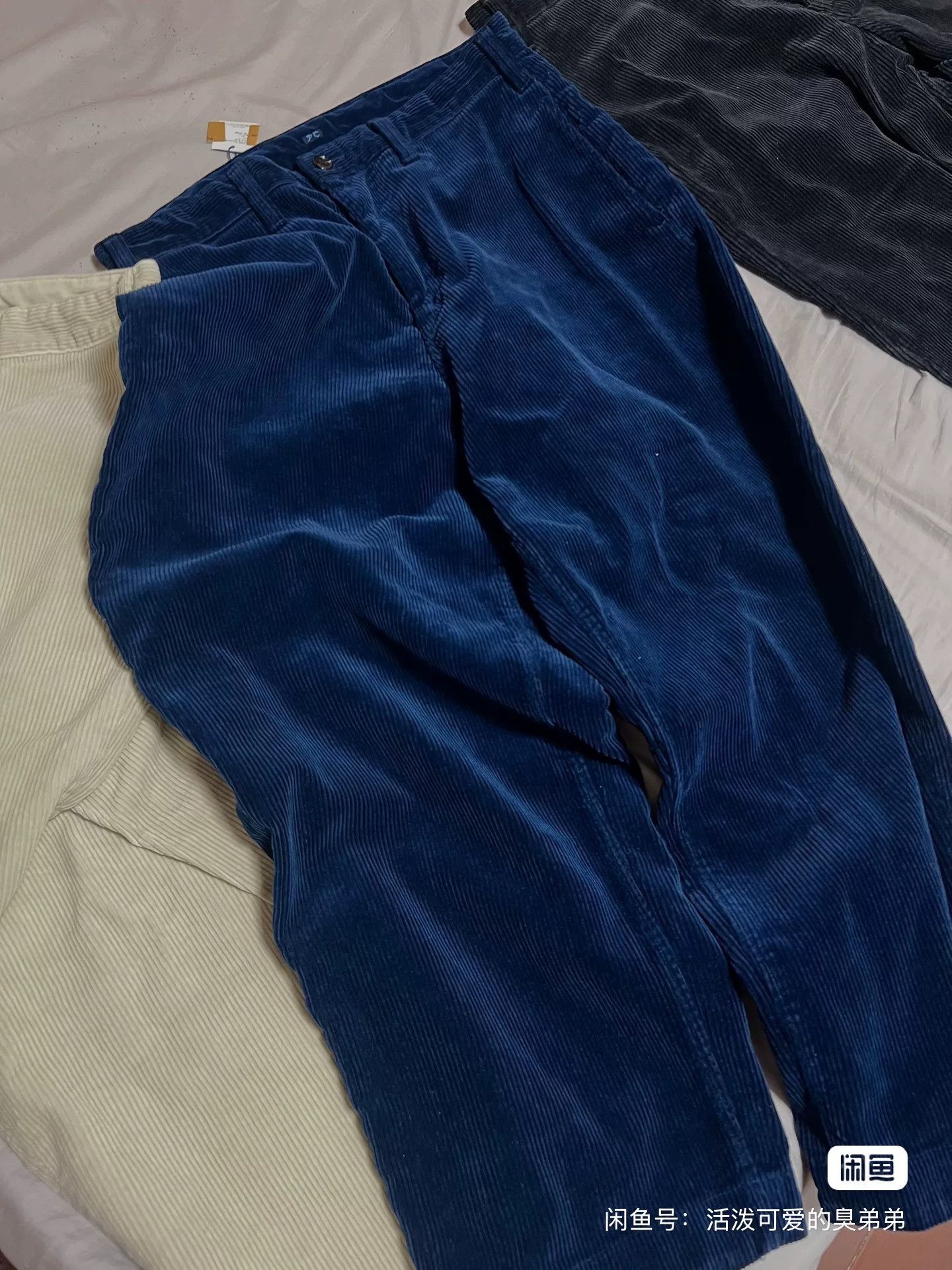 Porter Classic Black Corduroy Casual Pants for Fall Size US 30 / EU 46 - 6 Thumbnail