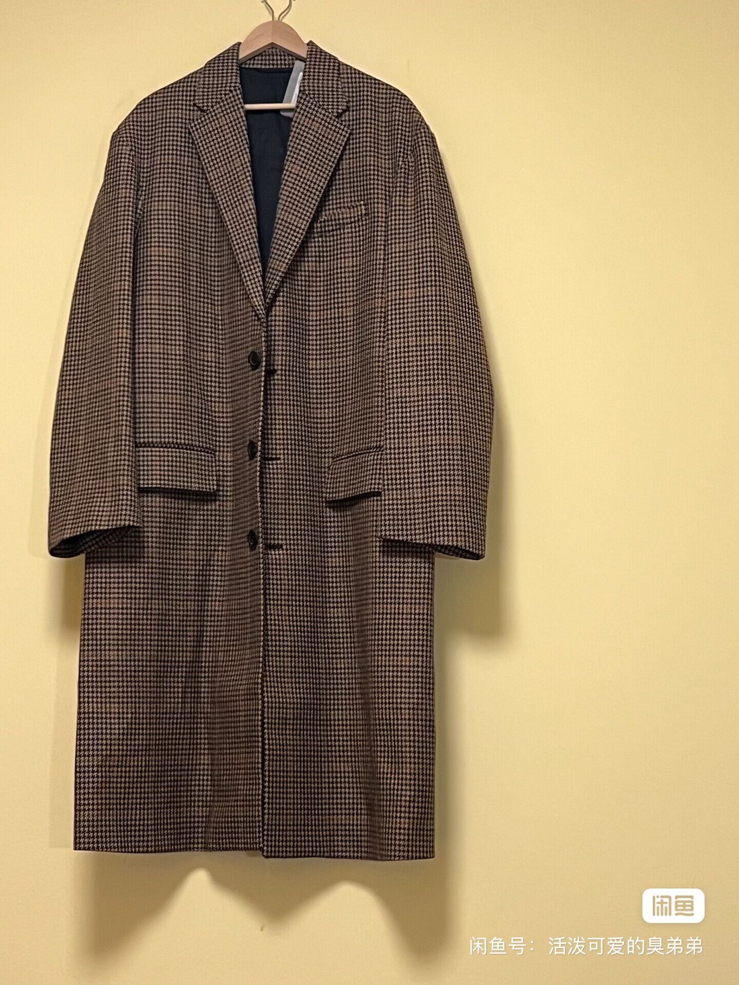 Balenciaga Balenciaga Brown Checkered Overcoat Unisex Size US M / EU 48-50 / 2 - 3 Thumbnail