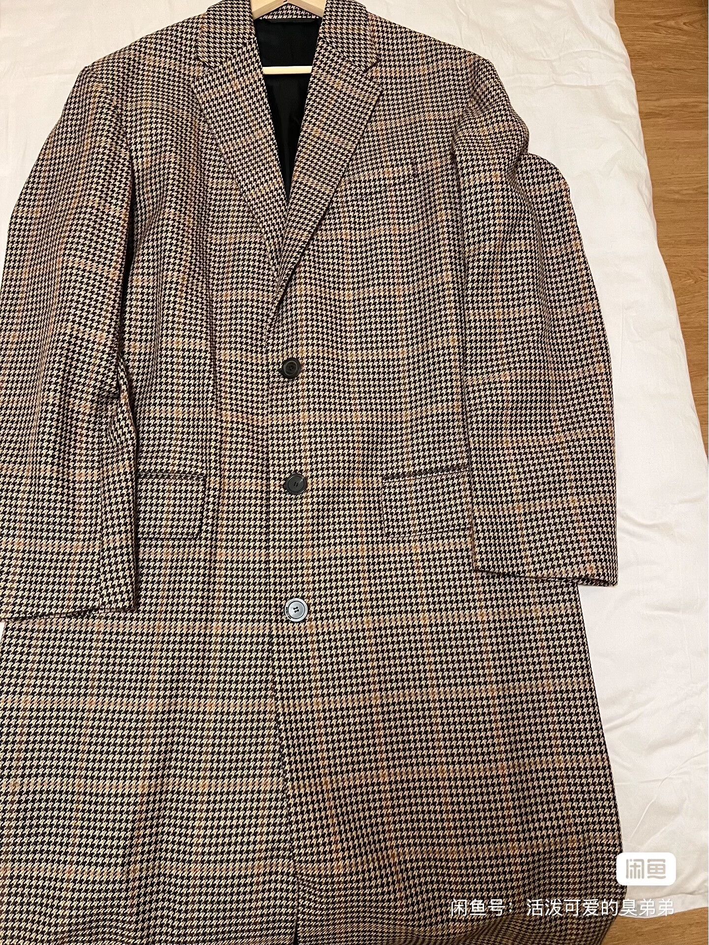 Balenciaga Balenciaga Brown Checkered Overcoat Unisex Size US M / EU 48-50 / 2 - 6 Thumbnail