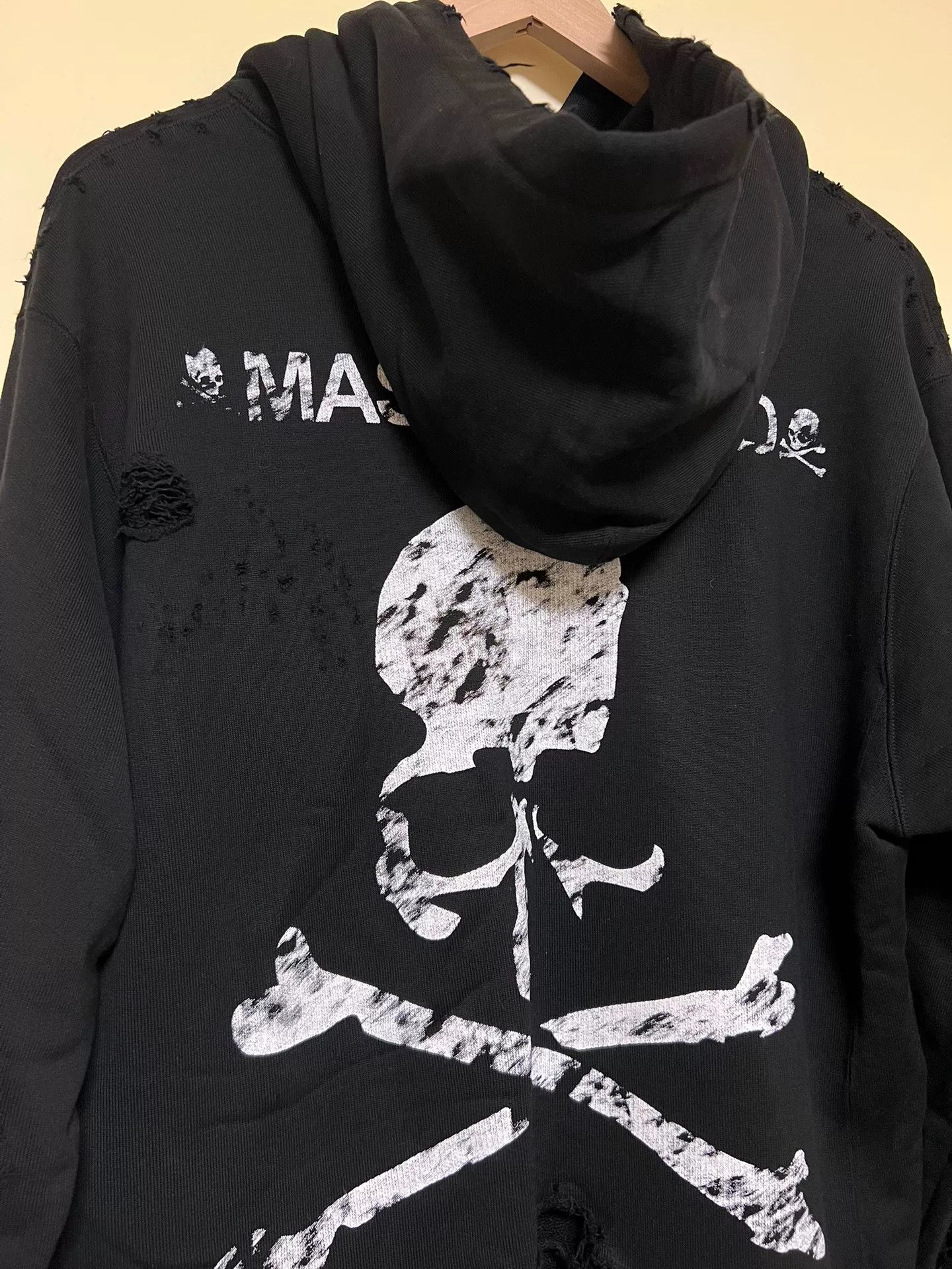 Mastermind Japan Mastermind Japan Distressed Black Hoodie Size US M / EU 48-50 / 2 - 8 Thumbnail