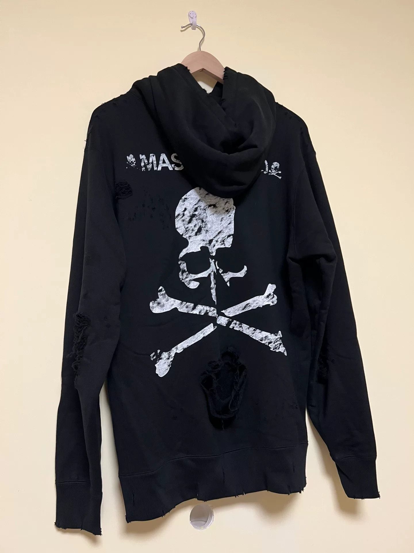 Mastermind Japan Mastermind Japan Distressed Black Hoodie Size US M / EU 48-50 / 2 - 5 Thumbnail
