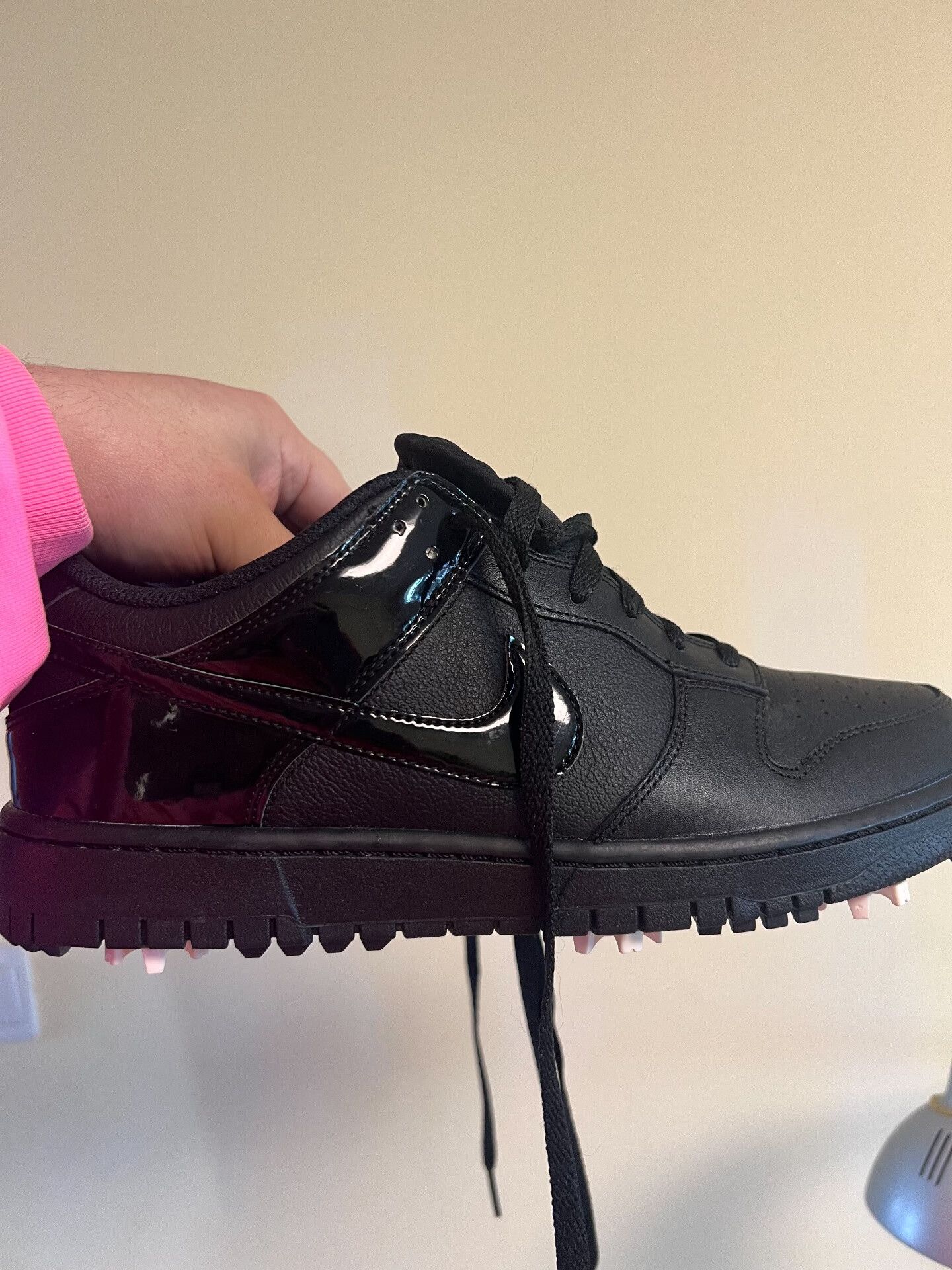Nike Nike Dunk Golf Shoes Black Colorway Size US 10 / EU 43 - 4 Thumbnail