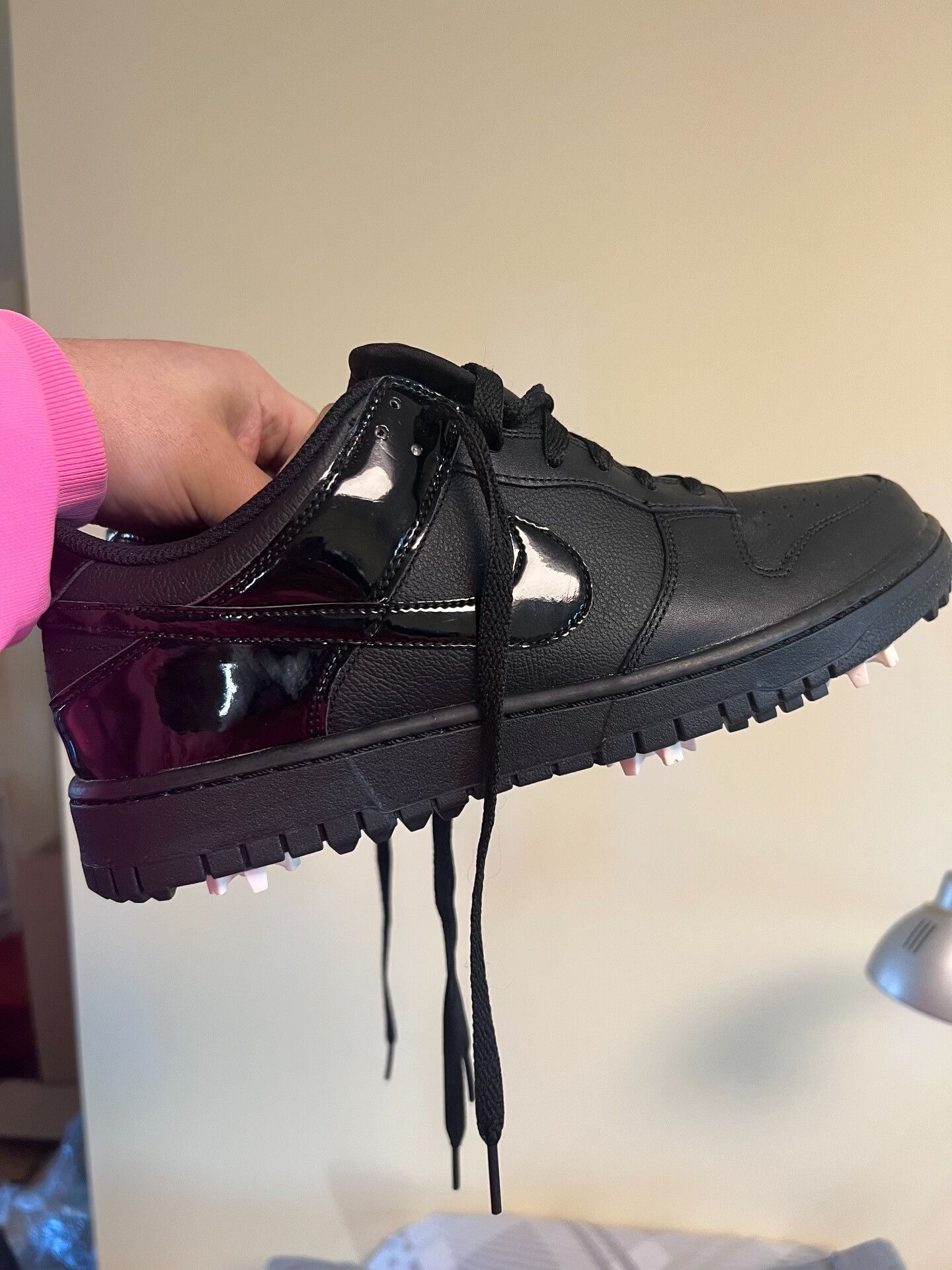 Nike Nike Dunk Golf Shoes Black Colorway Size US 10 / EU 43 - 3 Thumbnail
