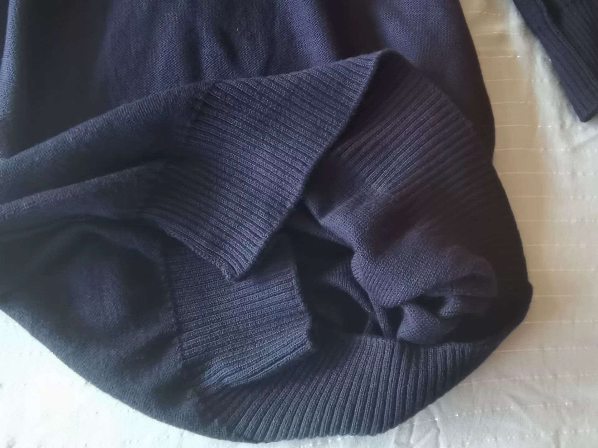 Y's Y's Dark Blue Long Knit Sweater Coat Size M / US 6-8 / IT 42-44 - 8 Thumbnail