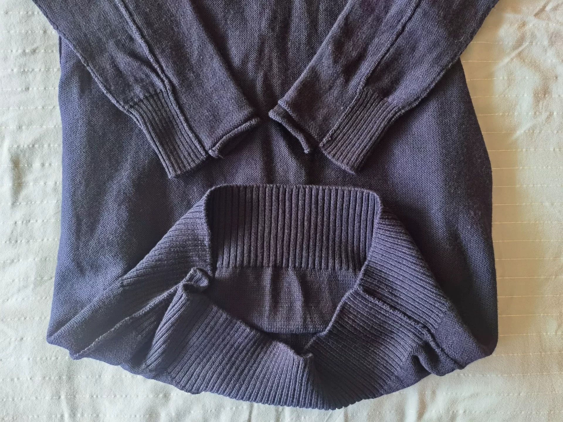 Y's Y's Dark Blue Long Knit Sweater Coat Size M / US 6-8 / IT 42-44 - 7 Thumbnail