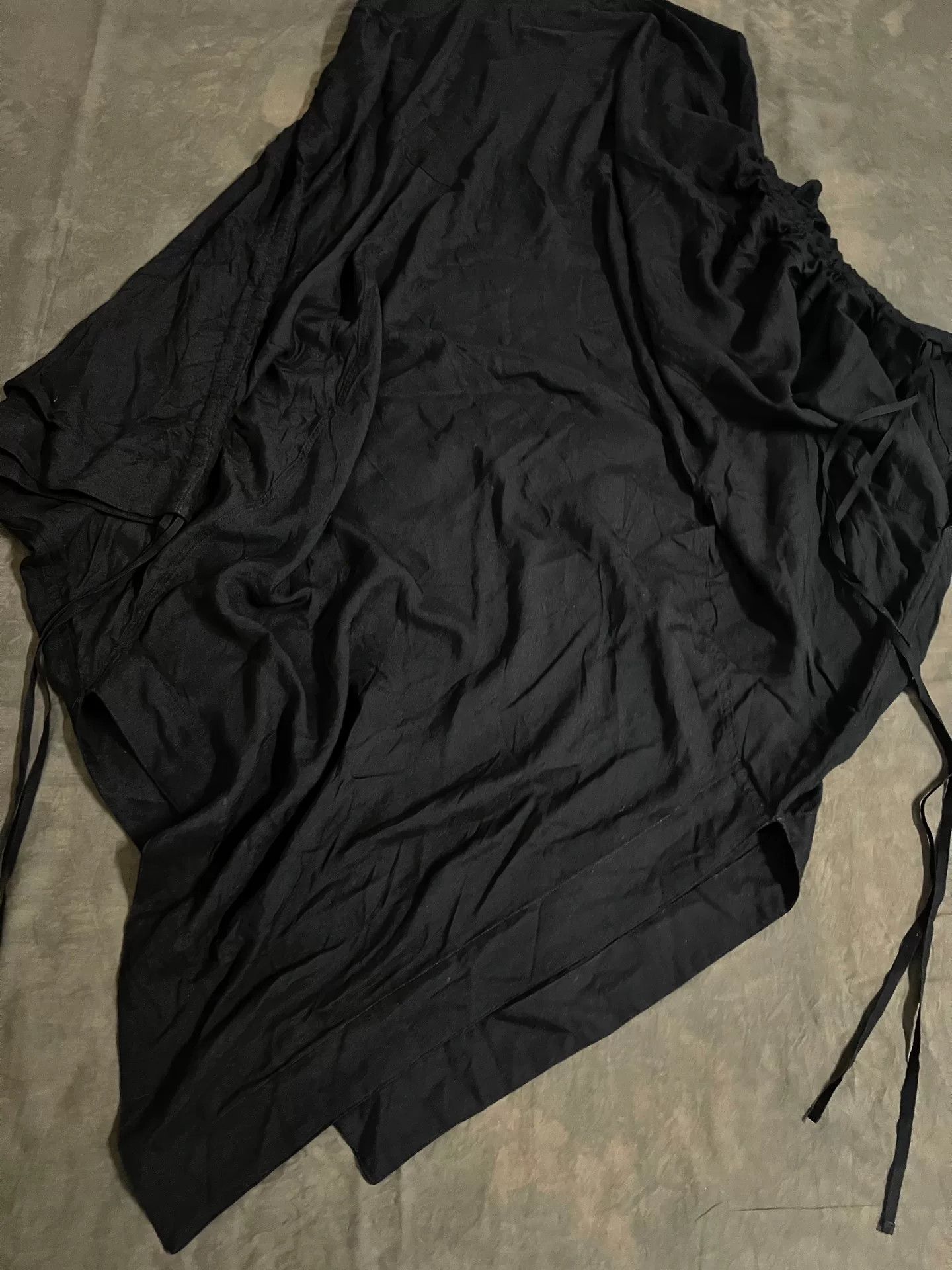 Julius Julius 7 Draped Neck Black Cape Top Size S / US 4 / IT 40 - 4 Thumbnail
