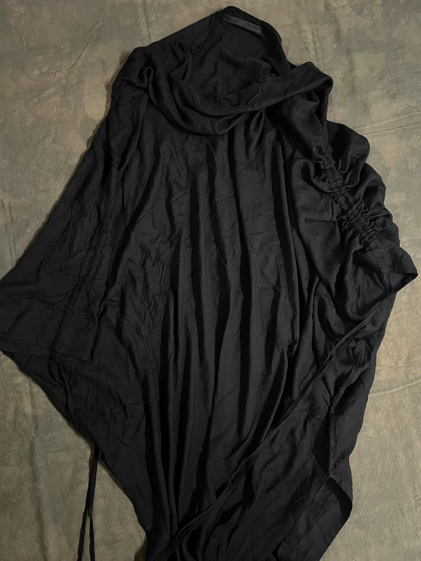 Julius Julius 7 Draped Neck Black Cape Top Size S / US 4 / IT 40 - 3 Thumbnail