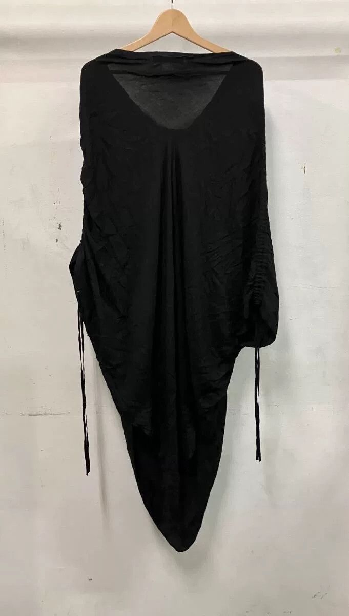 Julius Julius 7 Draped Neck Black Cape Top Size S / US 4 / IT 40 - 2 Thumbnail