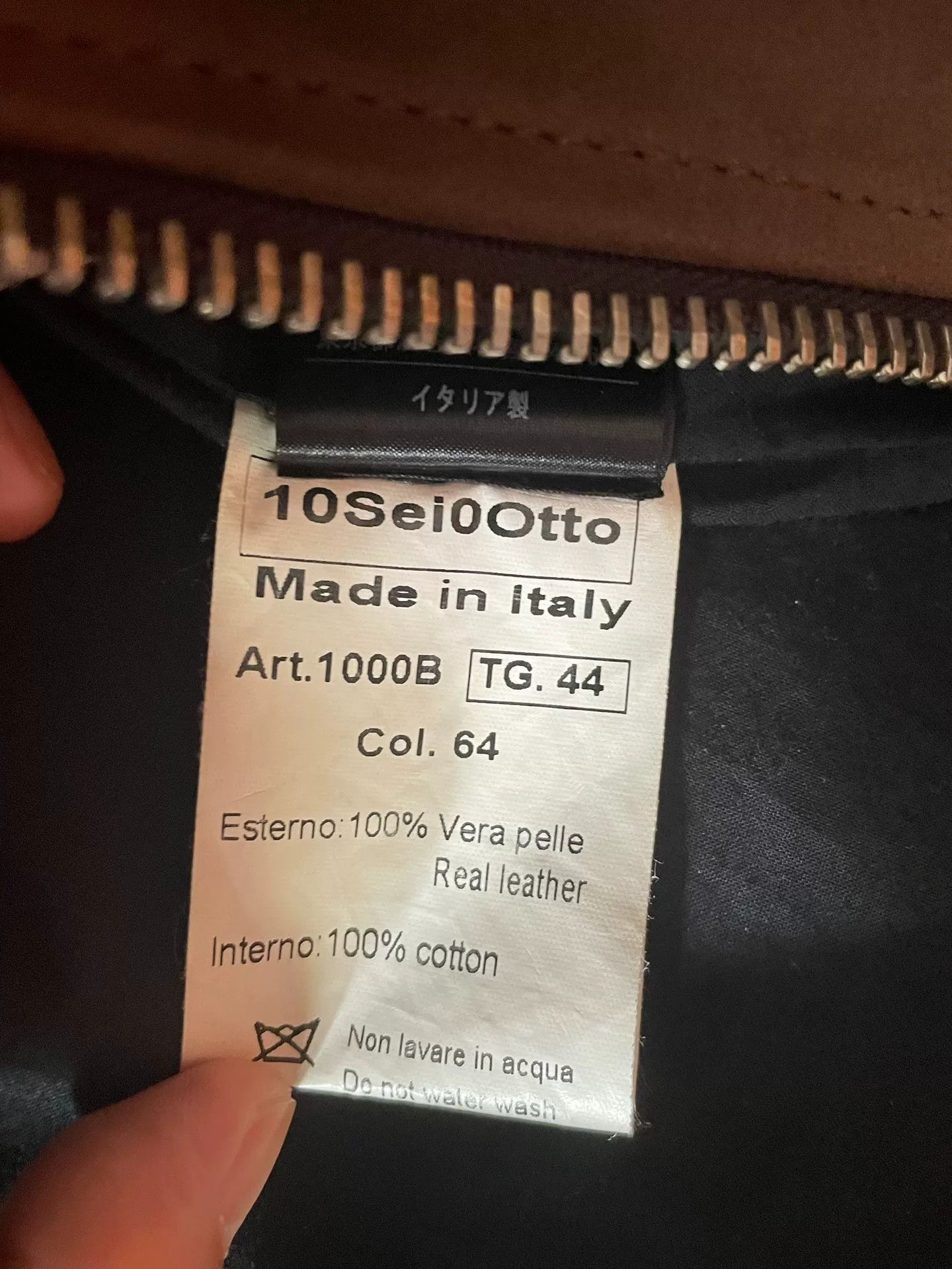10sei0otto 10SEI0OTTO Leather Jacket Size US M / EU 48-50 / 2 - 3 Thumbnail