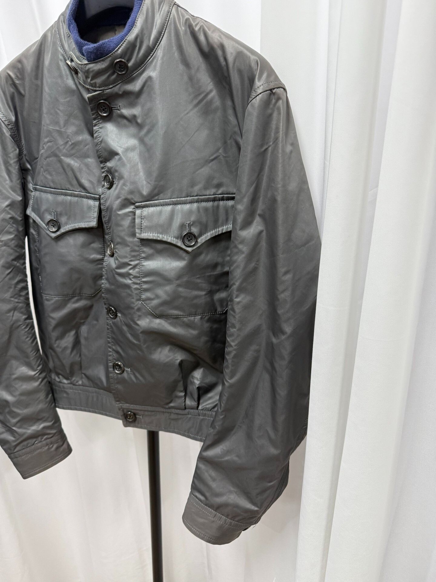 Yohji Yamamoto Yohji Yamamoto Men's Stand Collar Jacket Size US M / EU 48-50 / 2 - 2 Thumbnail