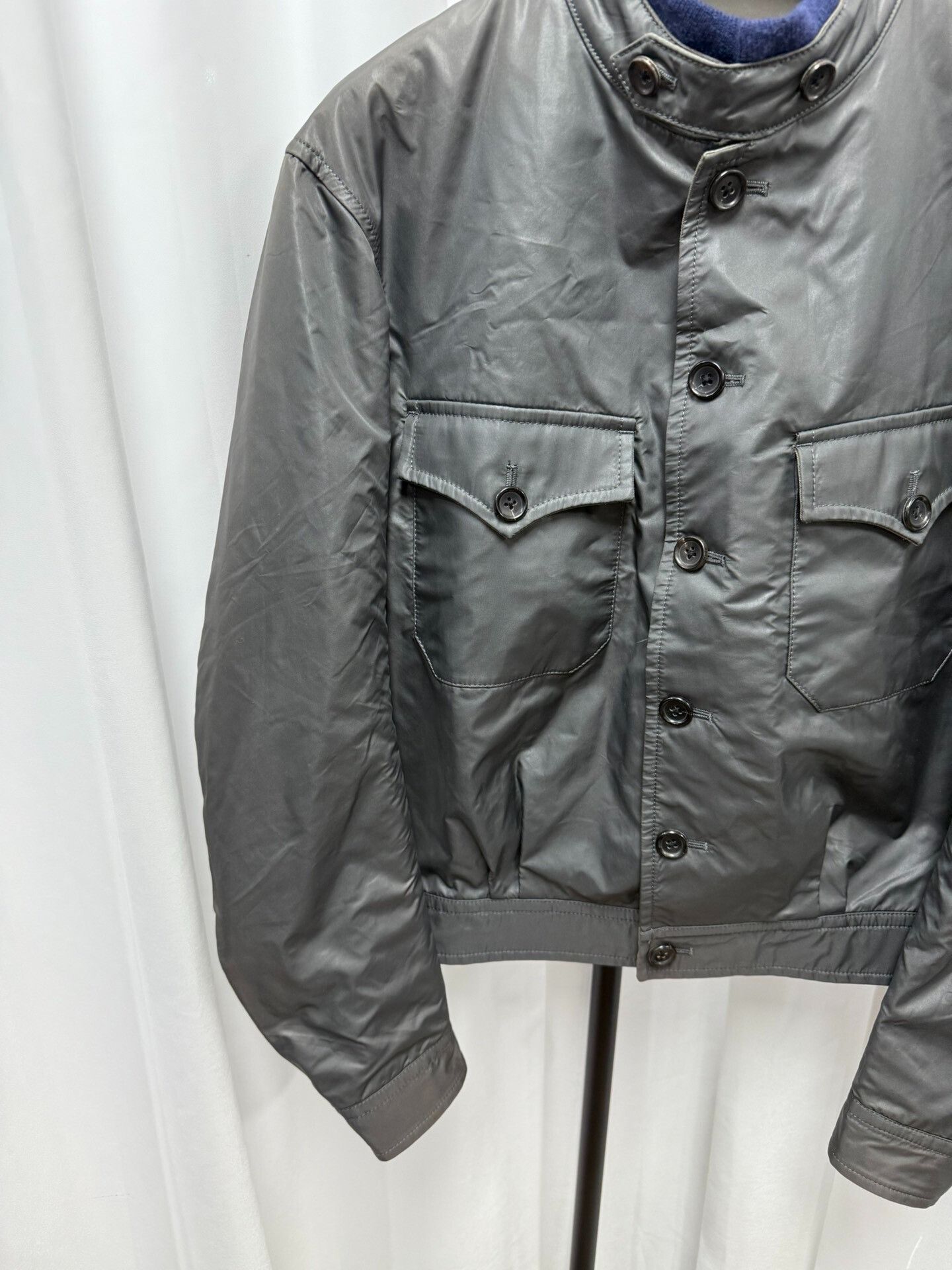 Yohji Yamamoto Yohji Yamamoto Men's Stand Collar Jacket Size US M / EU 48-50 / 2 - 3 Thumbnail