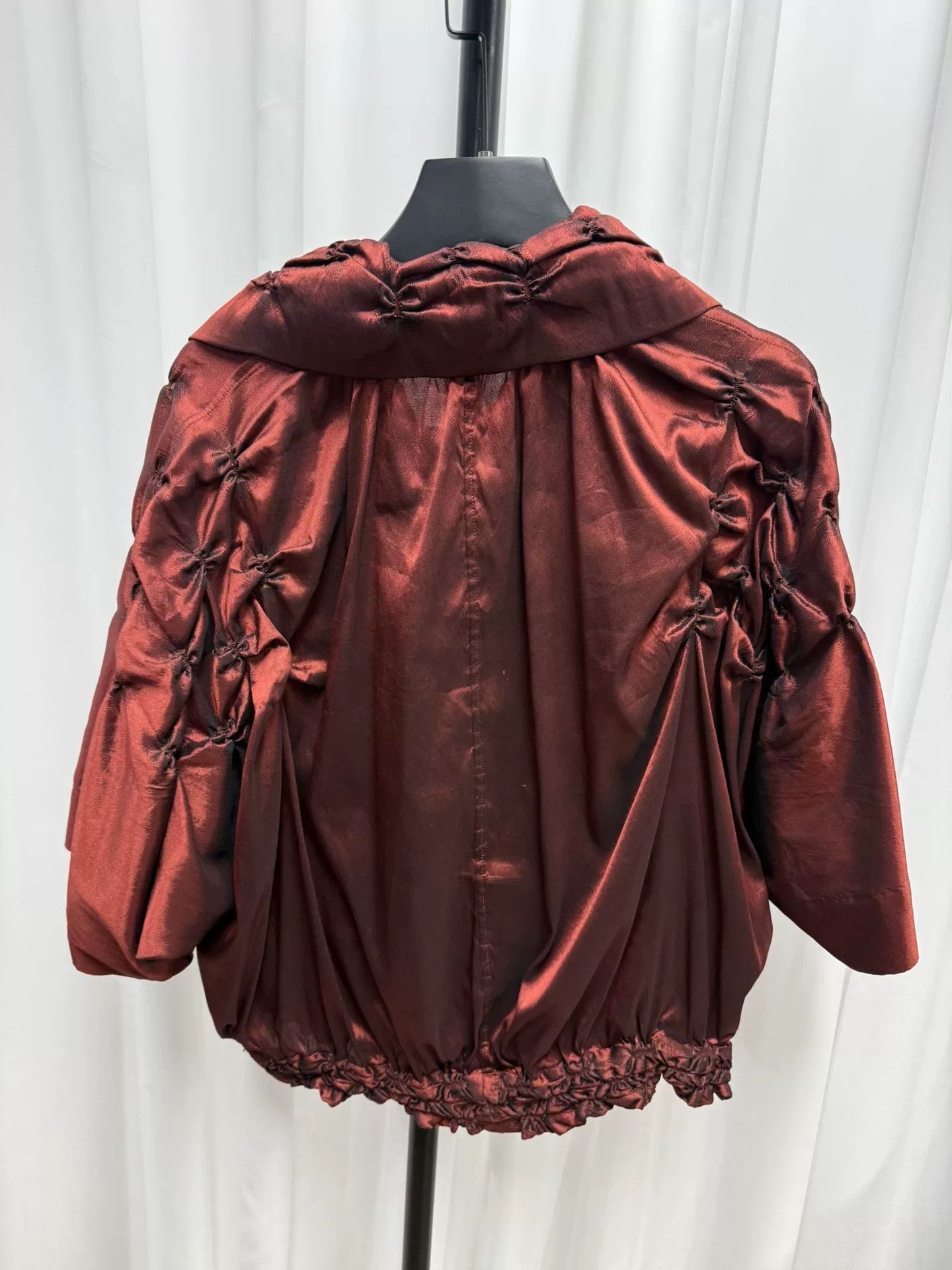 Issey Miyake Issey Miyake Metallic Nylon Short Sleeve Jacket Size S / US 4 / IT 40 - 5 Thumbnail