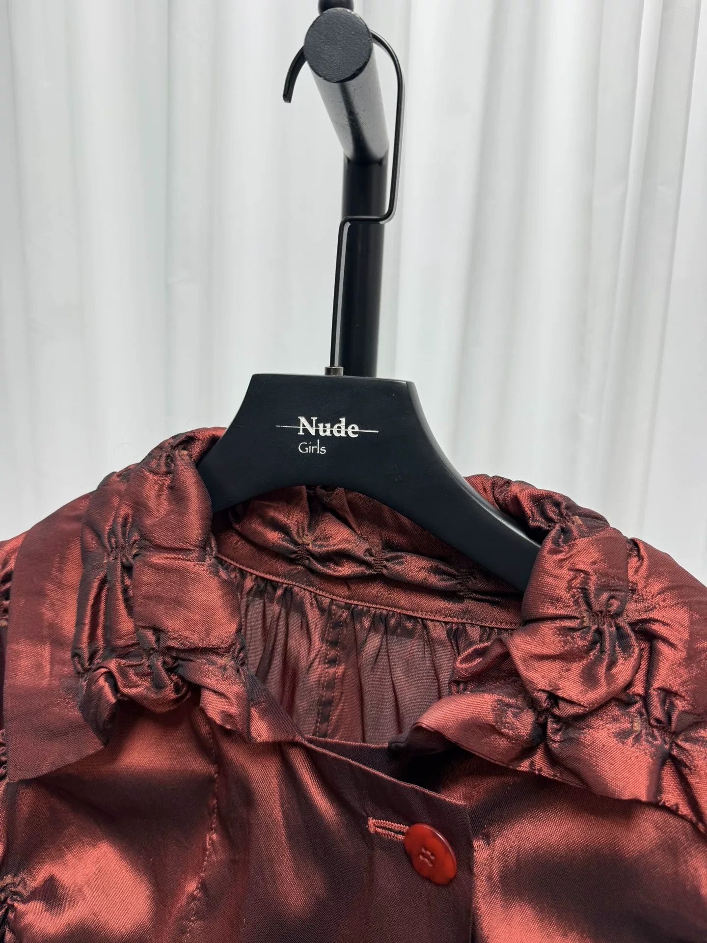 Issey Miyake Issey Miyake Metallic Nylon Short Sleeve Jacket Size S / US 4 / IT 40 - 4 Thumbnail