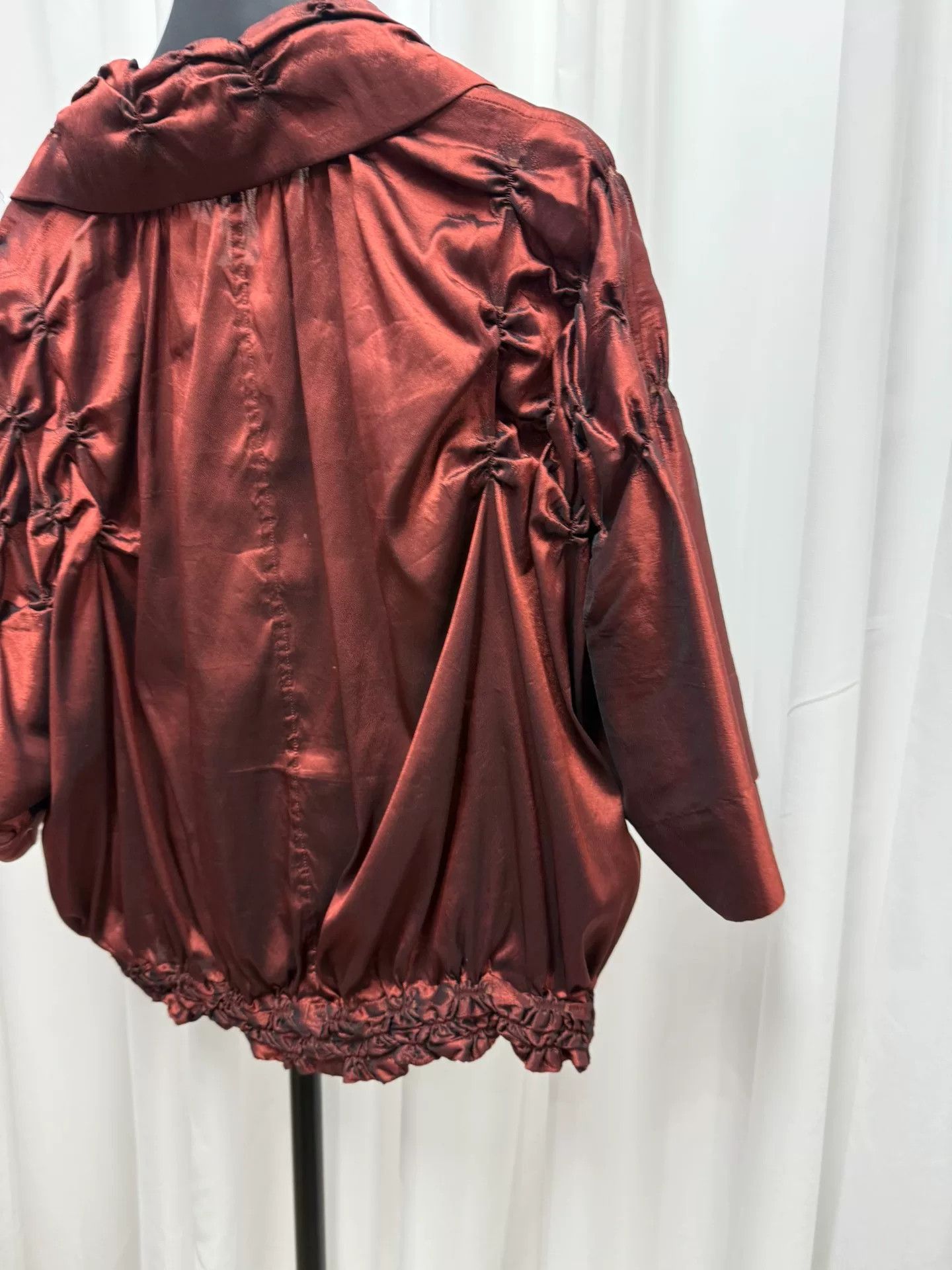 Issey Miyake Issey Miyake Metallic Nylon Short Sleeve Jacket Size S / US 4 / IT 40 - 7 Thumbnail