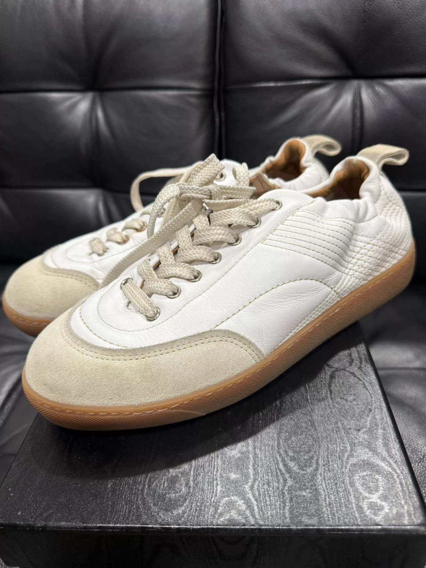 Dries Van Noten Dries Van Noten Leather Sneakers Size US 10 / EU 43 - 3 Thumbnail