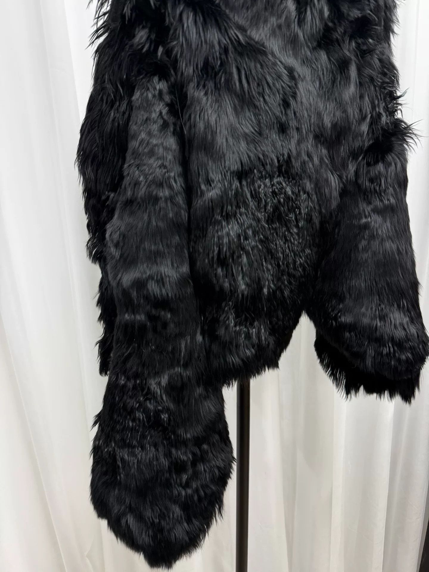Ann Demeulemeester Black Fur Panel Vest Cape Size M / US 6-8 / IT 42-44 - 9 Thumbnail