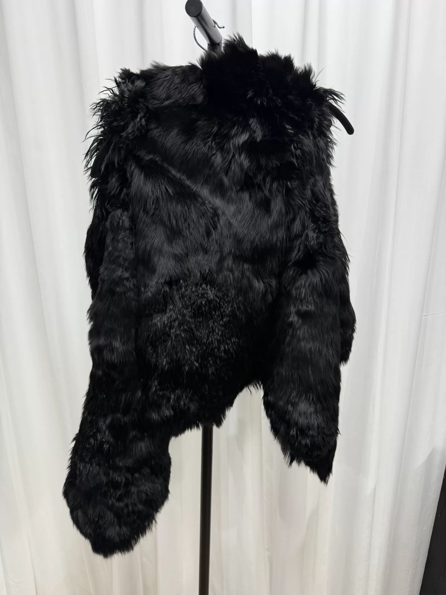 Ann Demeulemeester Black Fur Panel Vest Cape Size M / US 6-8 / IT 42-44 - 8 Thumbnail