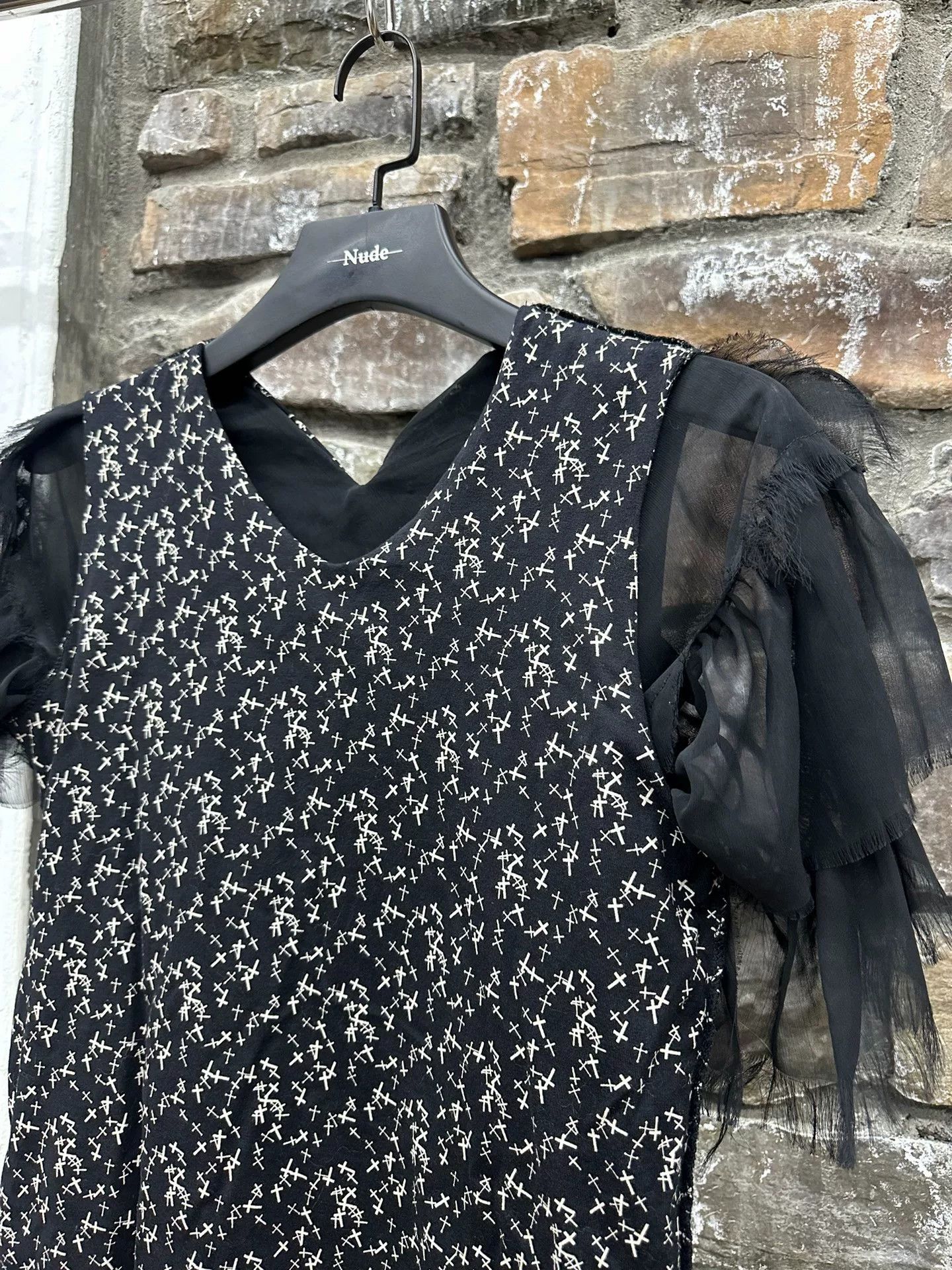 Comme des Garcons Sheer Black Short Sleeve Top Size S / US 4 / IT 40 - 6 Thumbnail