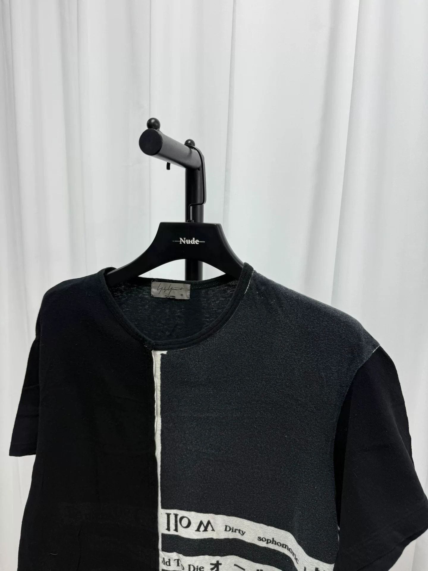 Yohji Yamamoto Yohji Yamamoto White Character Tee Size US M / EU 48-50 / 2 - 3 Thumbnail