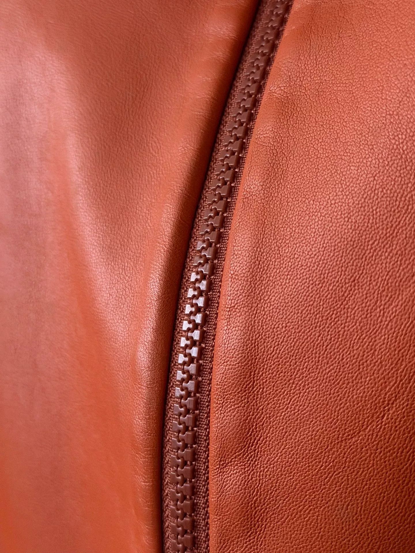 Yohji Yamamoto Yohji Yamamoto Leather Jacket in Orange Size M / US 6-8 / IT 42-44 - 5 Thumbnail
