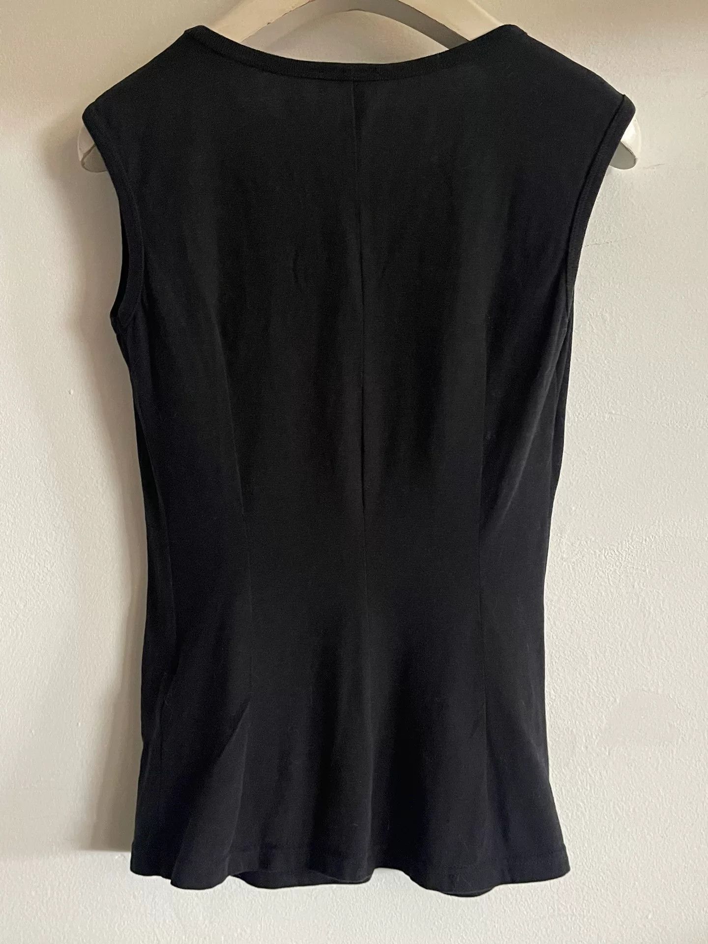Ann Demeulemeester Black Vest Top