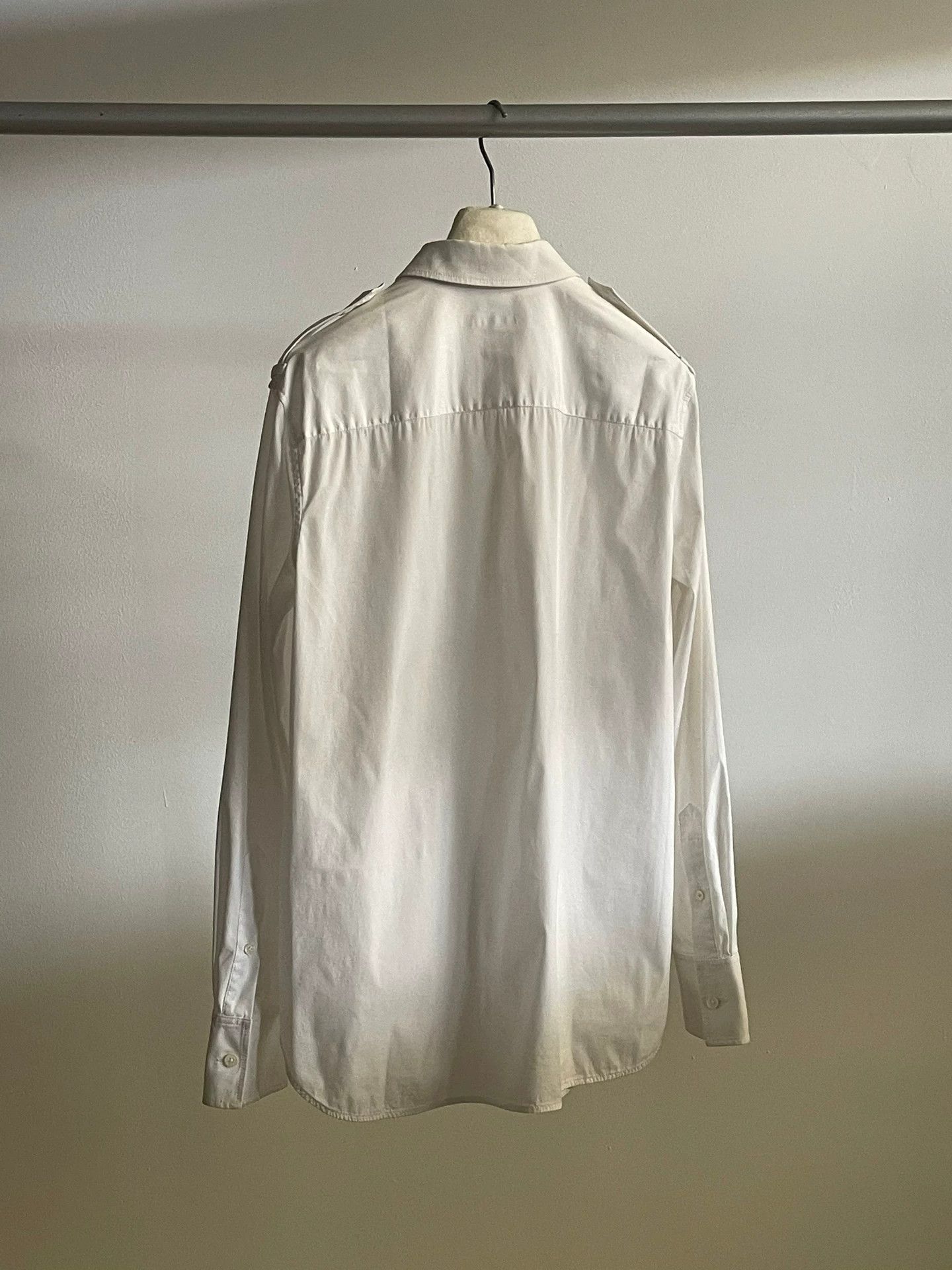 Helmut Lang Helmut Lang White Wrap Shirt Size S / US 4 / IT 40 - 3 Thumbnail