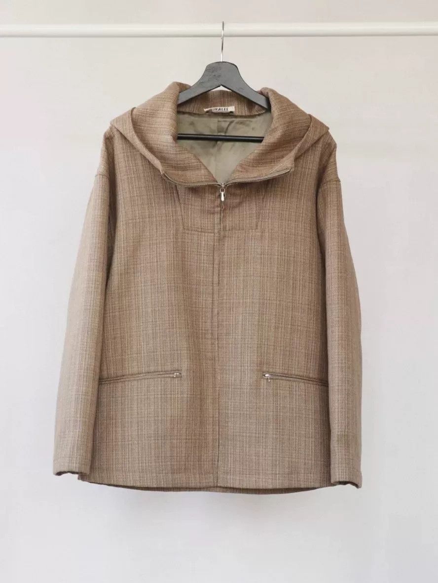 Auralee Auralee Beige Wool Zip Hoodie Jacket Size US L / EU 52-54 / 3 - 7 Thumbnail