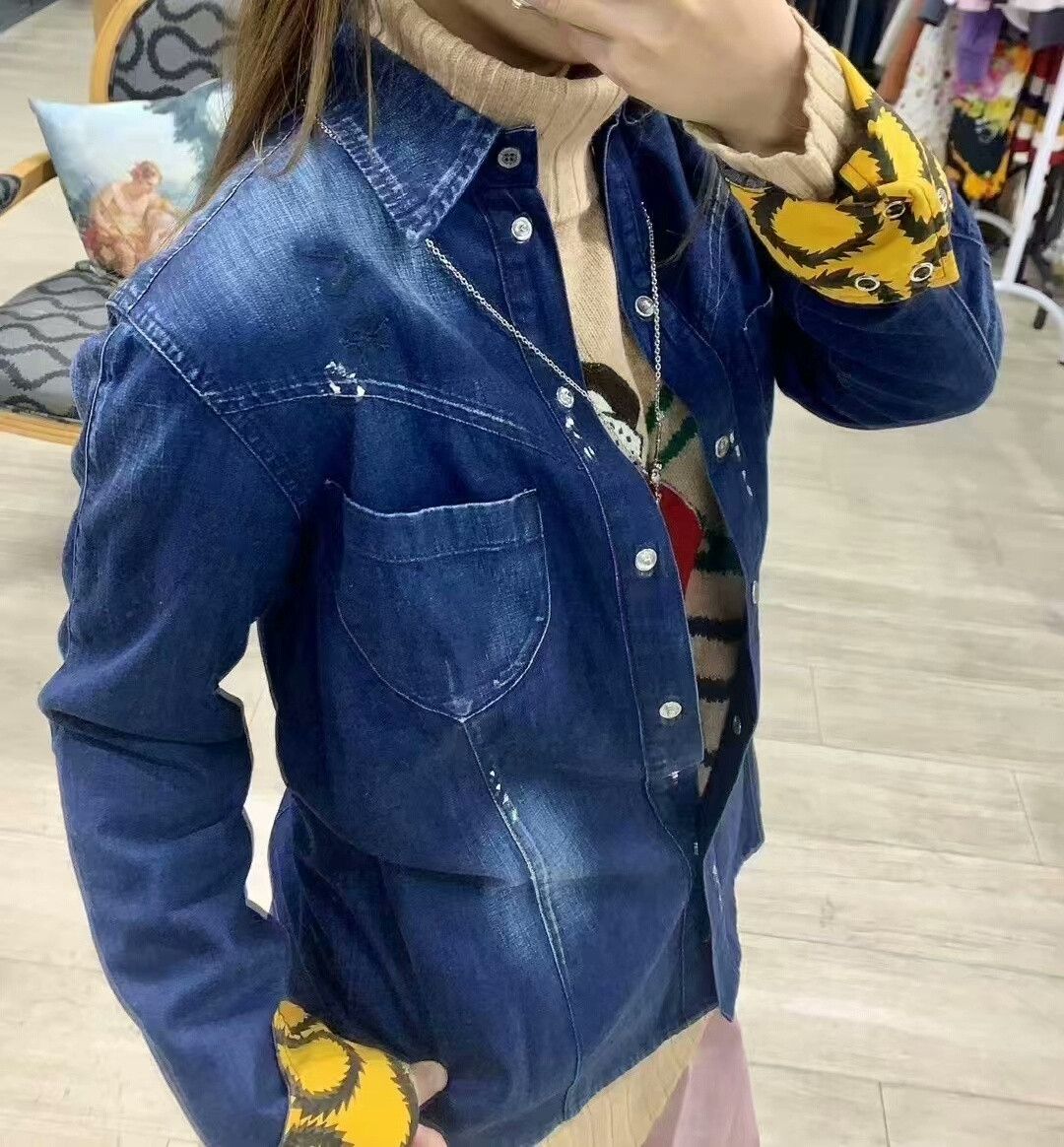 Vivienne Westwood Vivienne Westwood Saturn Denim Shirt Size S / US 4 / IT 40 - 2 Thumbnail
