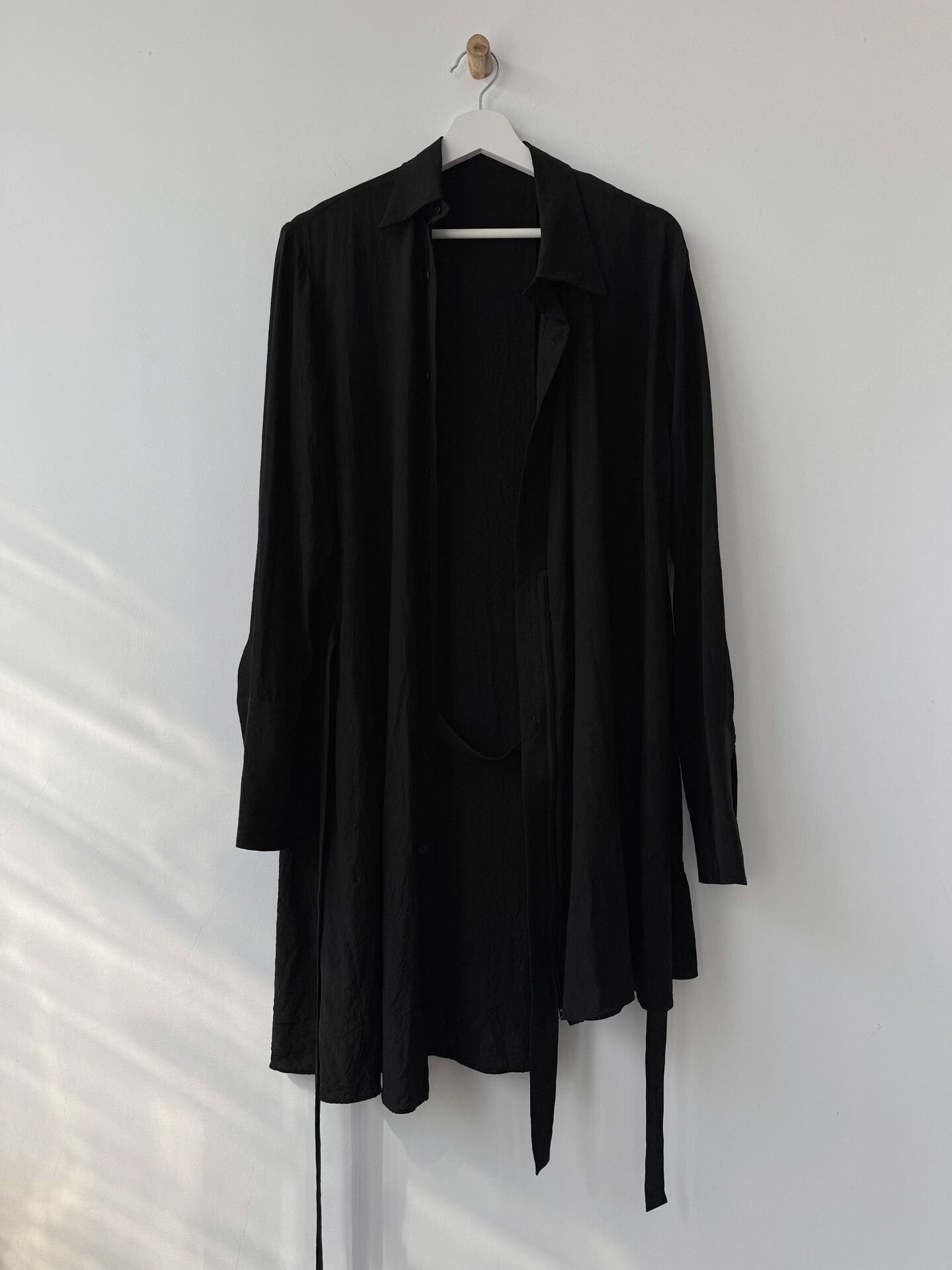 Yohji Yamamoto Yohji Yamamoto Black Asymmetrical Shirt Size M / US 6-8 / IT 42-44 - 5 Thumbnail