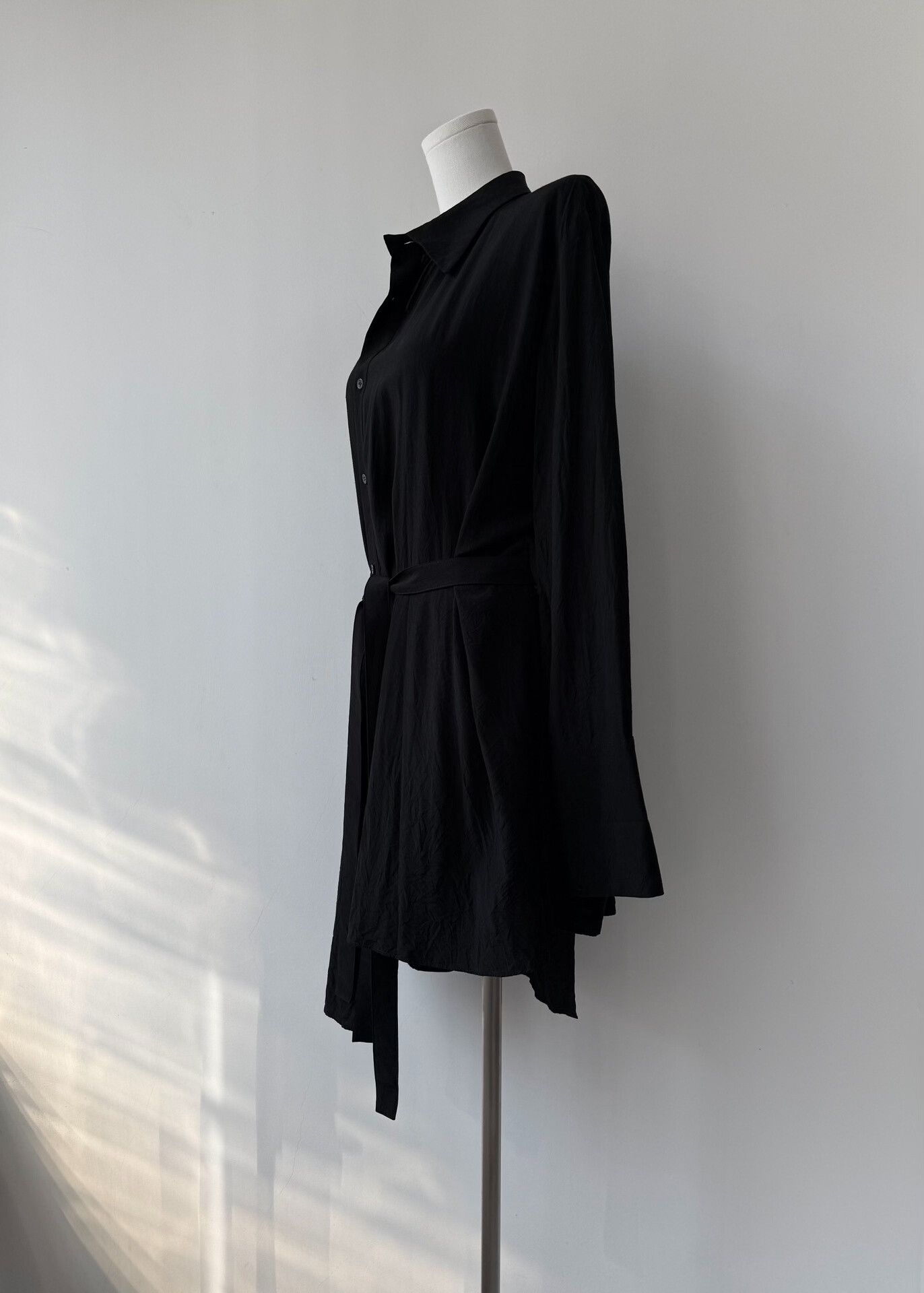 Yohji Yamamoto Yohji Yamamoto Black Asymmetrical Shirt Size M / US 6-8 / IT 42-44 - 3 Thumbnail