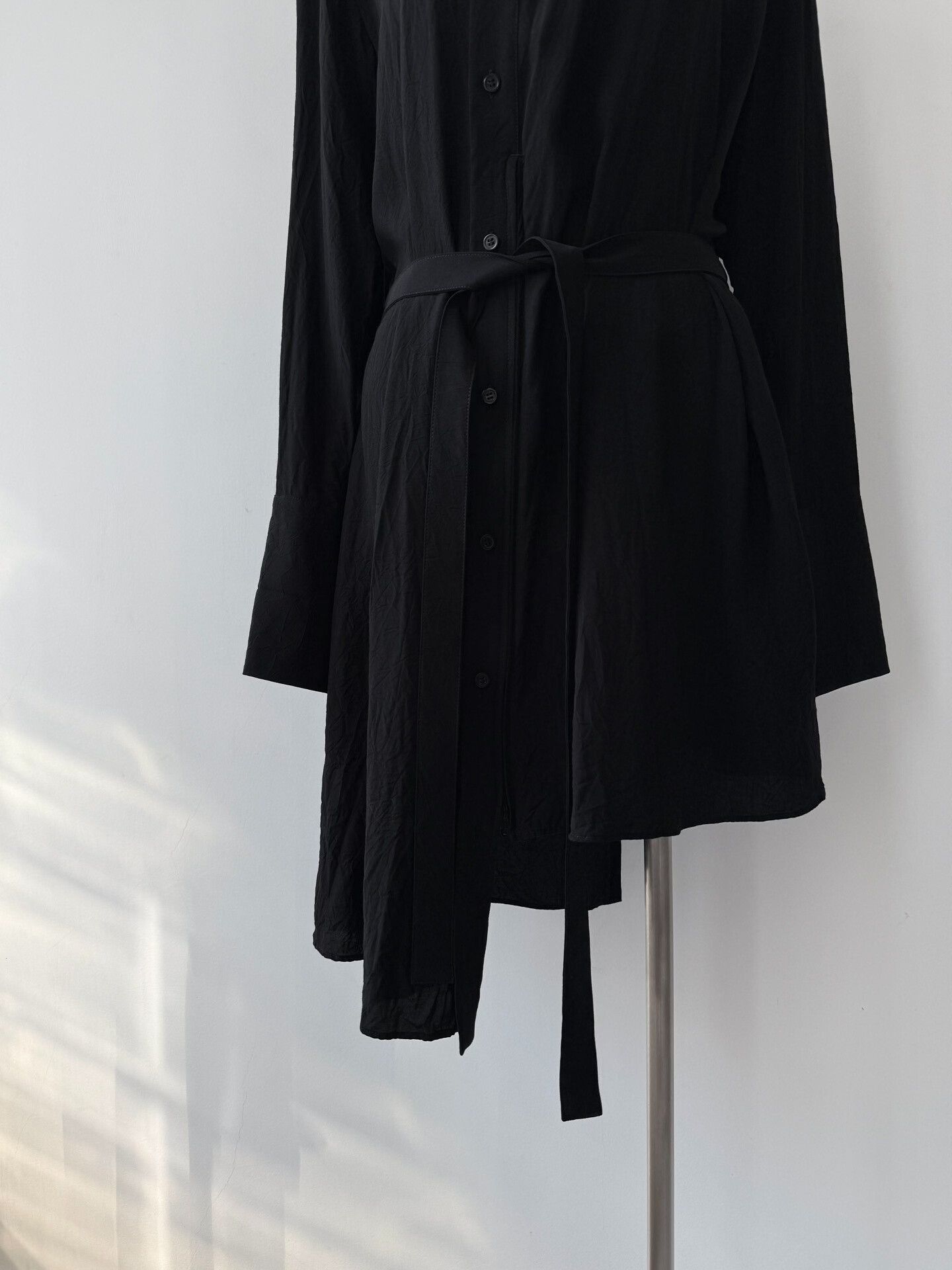 Yohji Yamamoto Yohji Yamamoto Black Asymmetrical Shirt Size M / US 6-8 / IT 42-44 - 4 Thumbnail